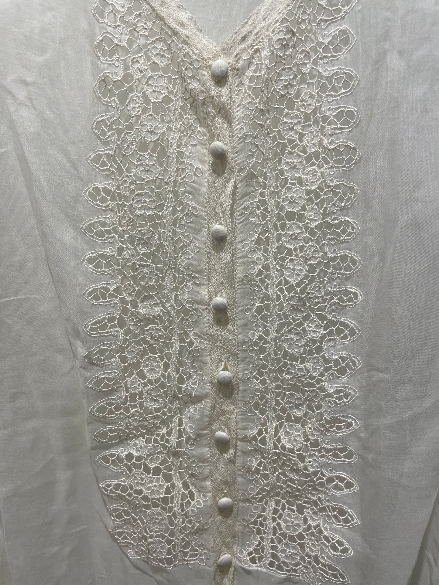 Rabens Saloner Lace Blouse – White - L