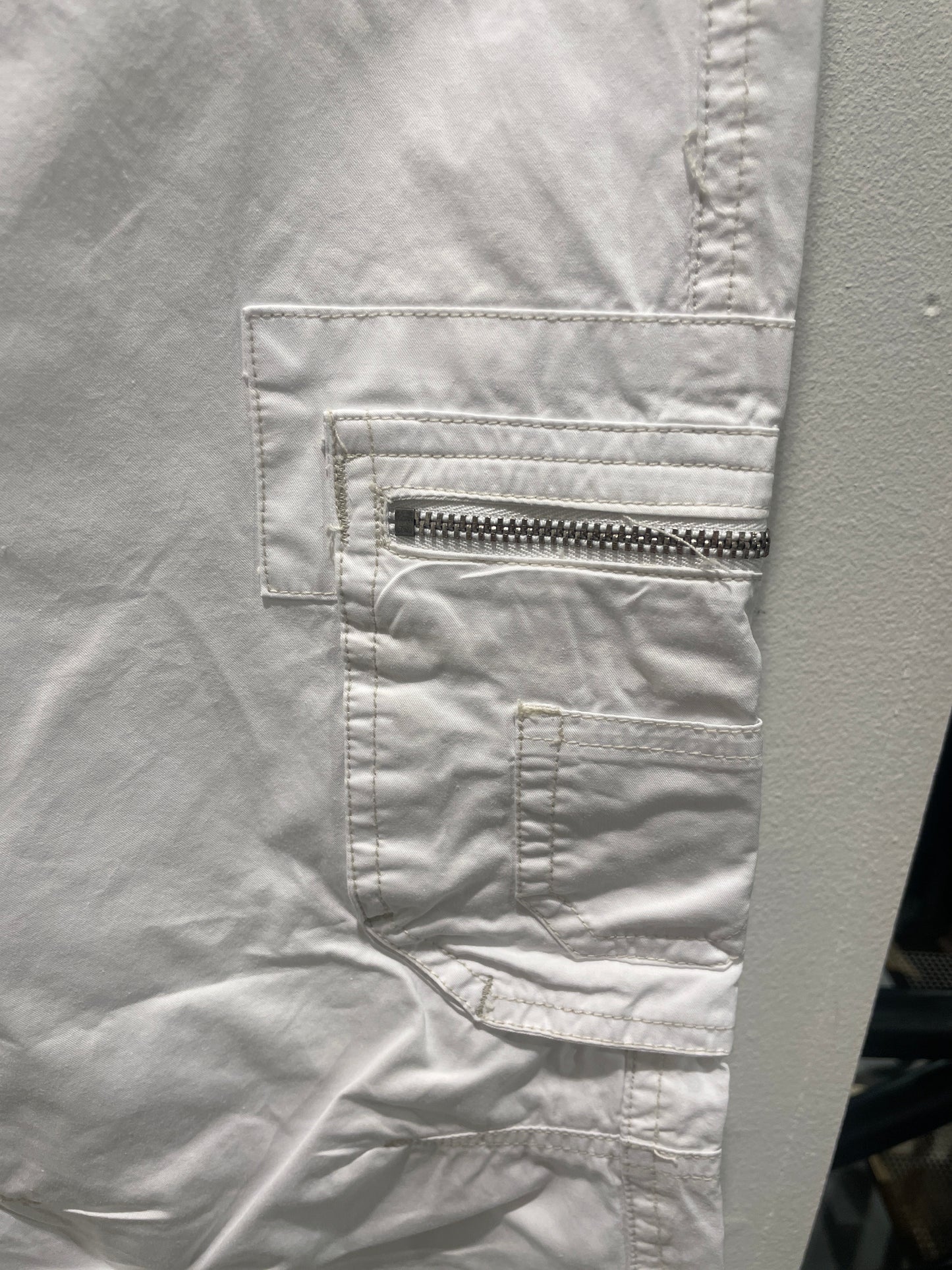 Signal - Lightweight Cargo Pants / Summer Utility Trousers – Crisp White - S