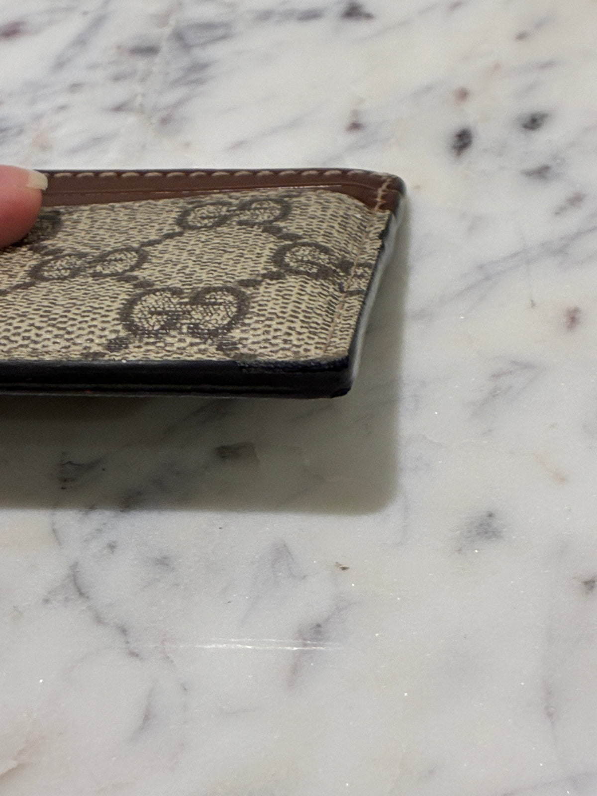 Gucci Cardholder - Monogram & Brown Leather