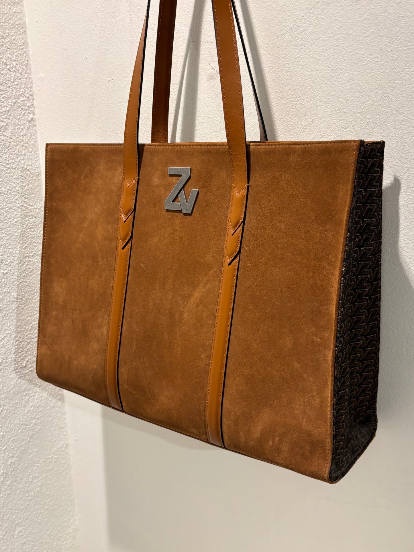 Zadig & Voltaire Tote - Cognac Leather & Suede