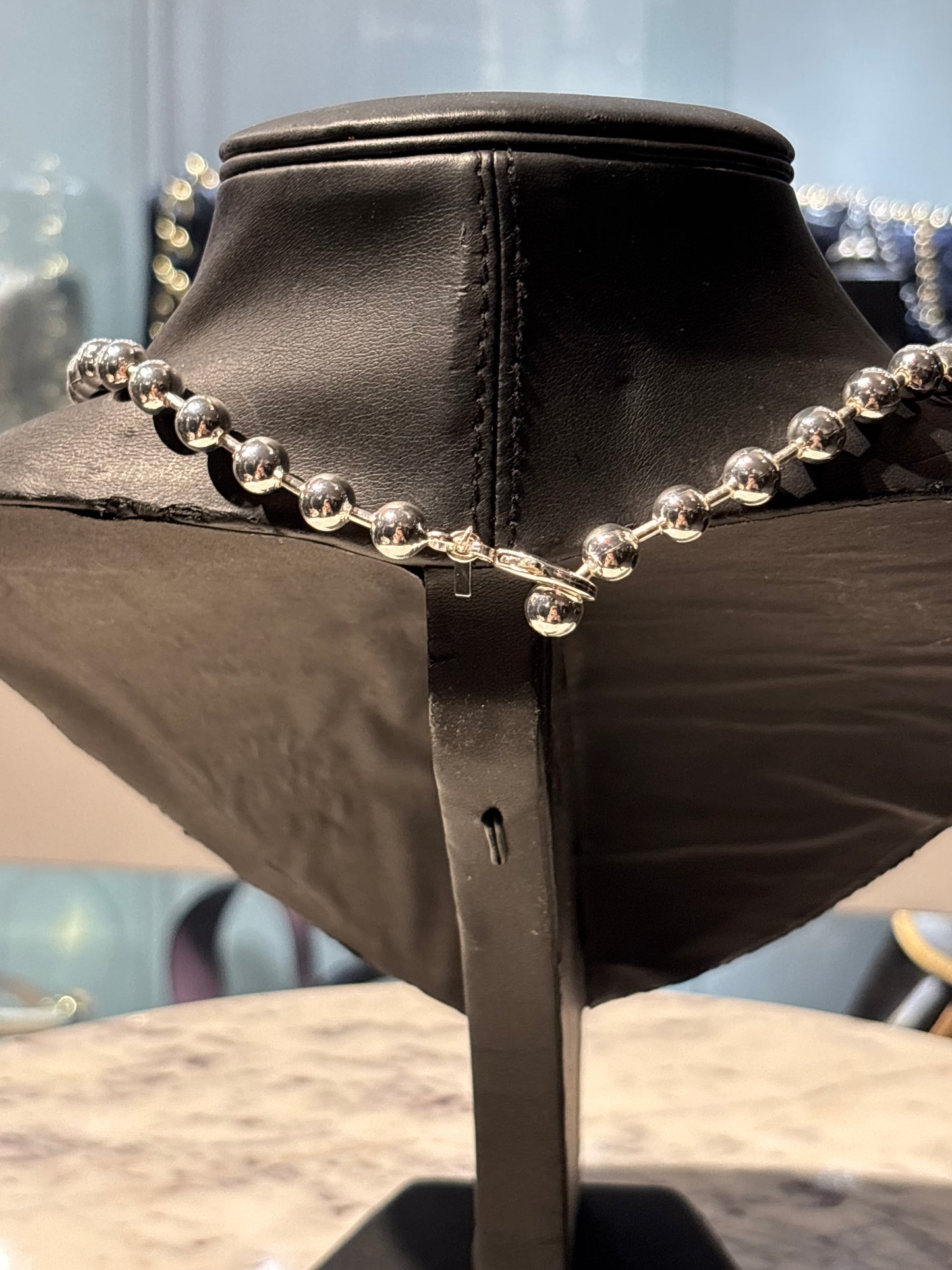 Pilgrim - Necklace - Large silver beads - Medinas Wardrobe