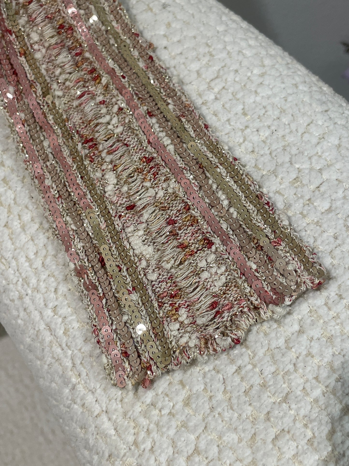 Chanel Cardigan – Knit in Gold & Terracotta – EU 36