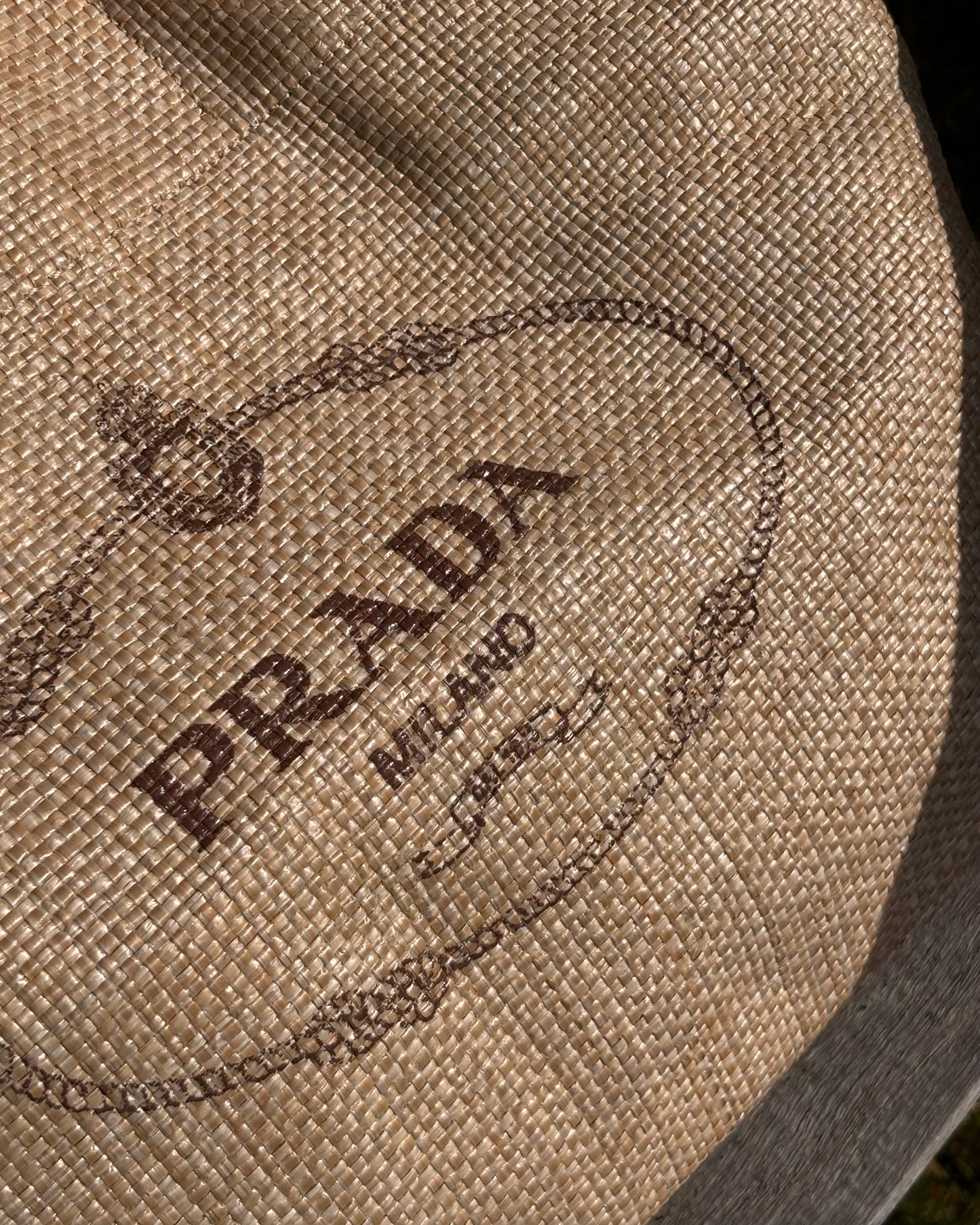 Prada Raffia Milano Net
