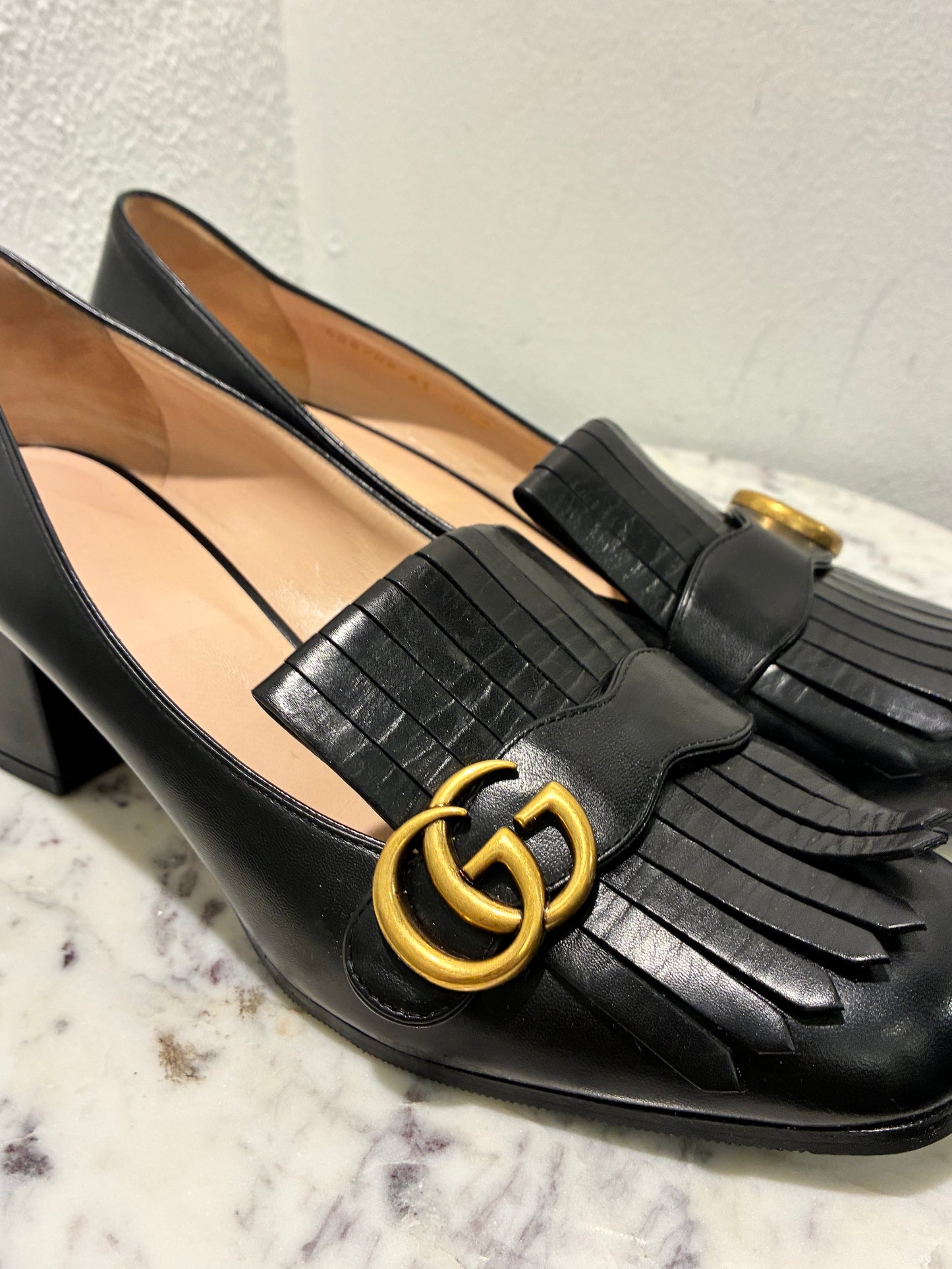 Gucci Marmont Leather Pumps – Size EU 41.5