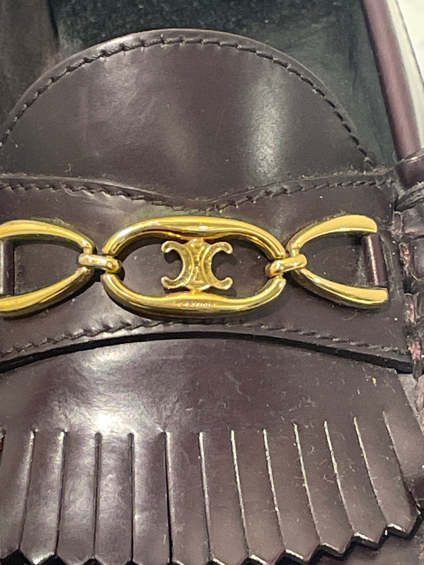 Celine Margaret Loafers in Polished Leather - 36