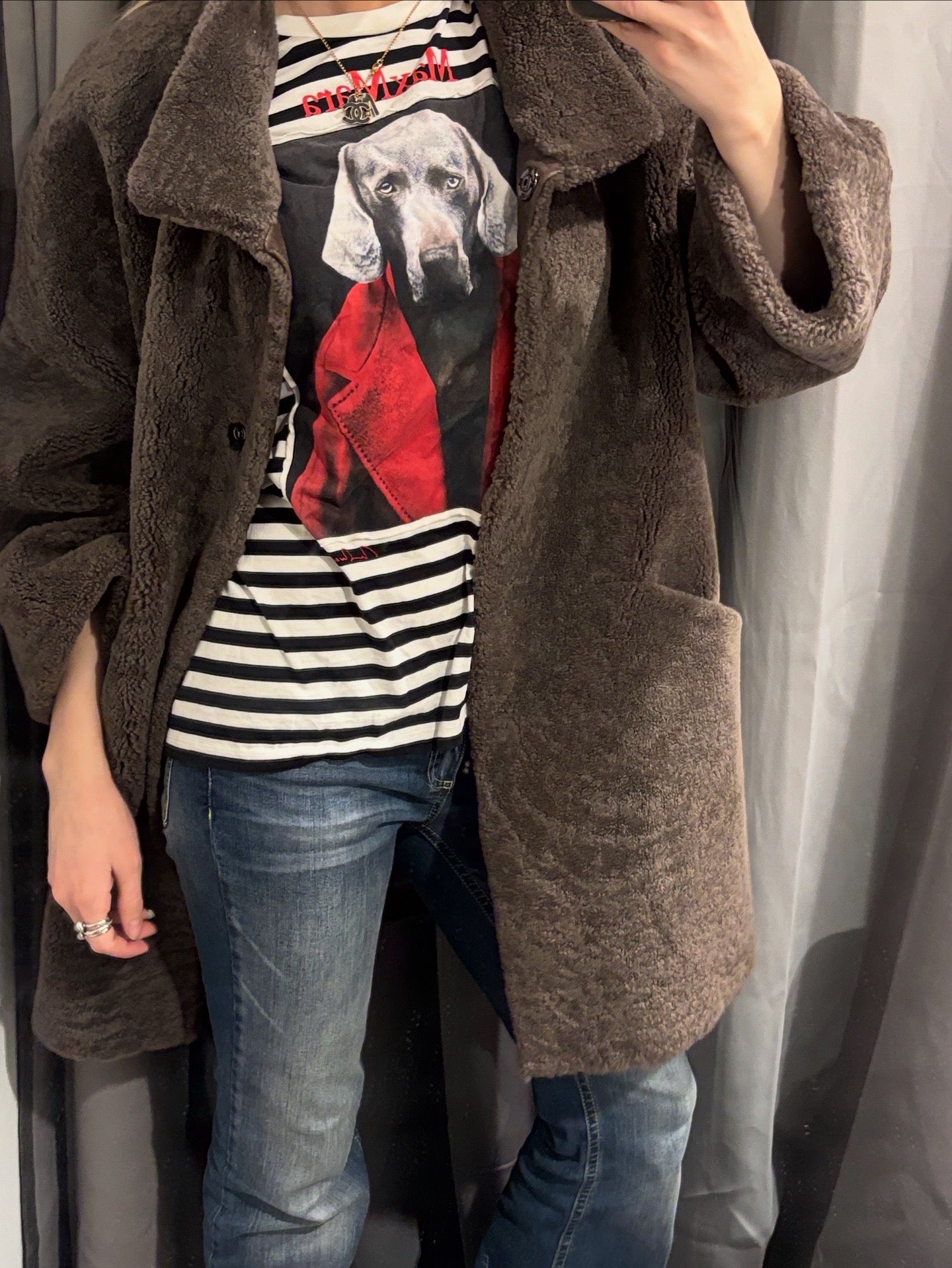 Levinsky Fur Coat - Lamb Fur - Size S-(L)