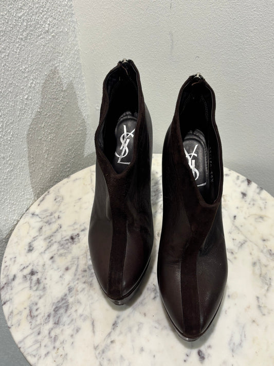 Saint Laurent - Palaus platform boots - brown - 38,5 - Medinas Wardrobe