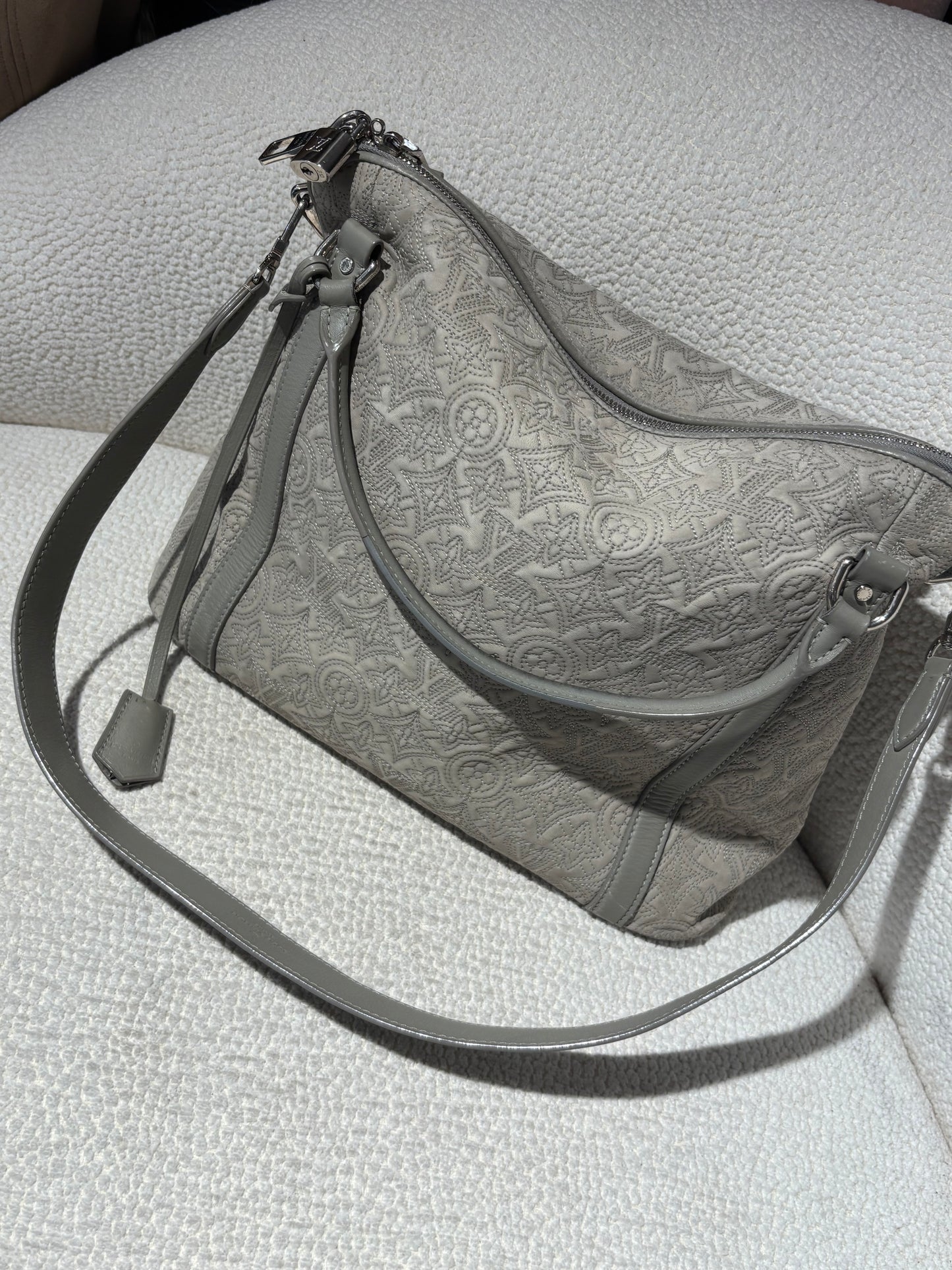 Louis Vuitton Antheia Ixia Bag – Monogram Leather in Grey