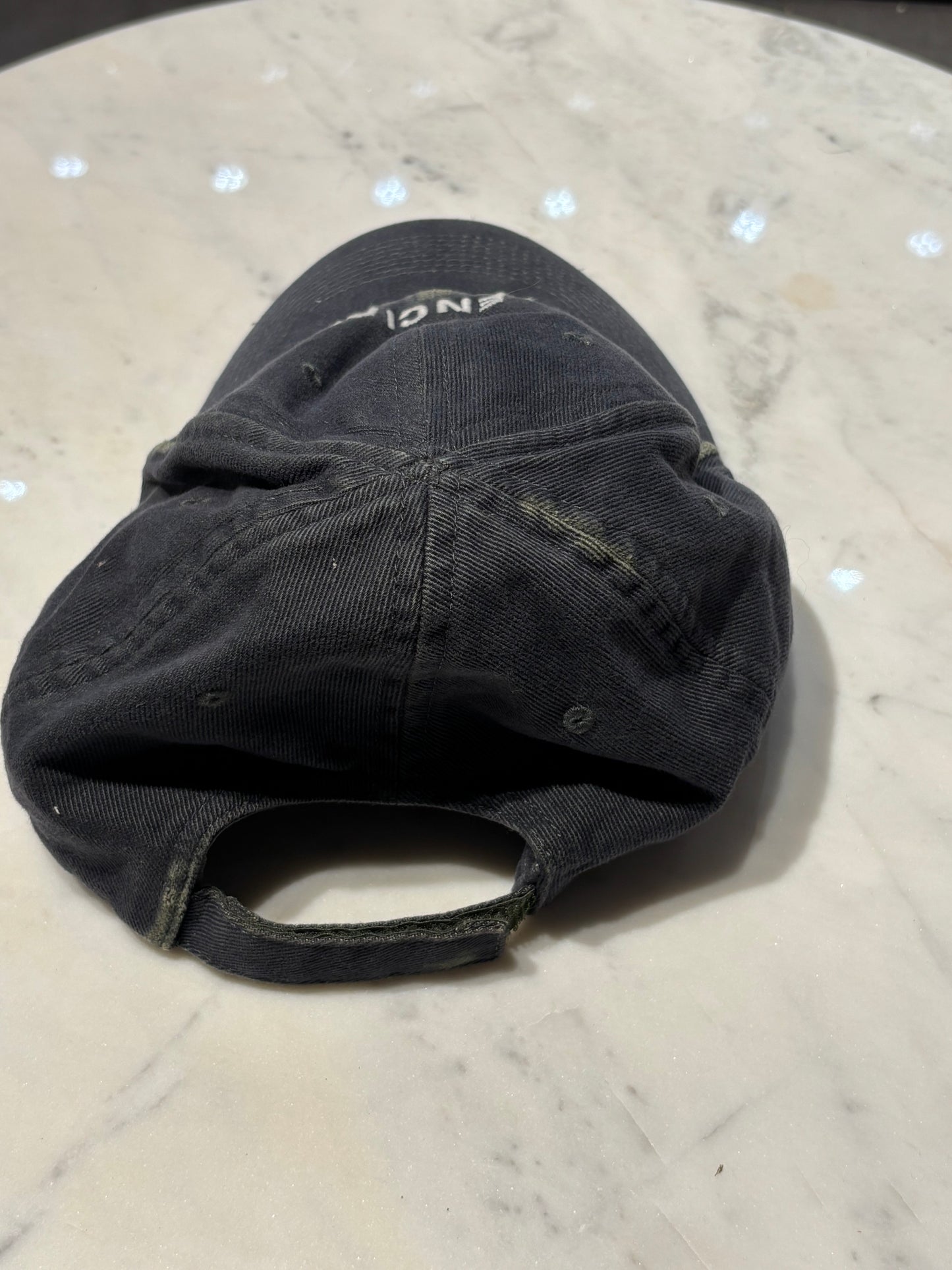 Balenciaga - Logo Cap - Denim/green - Medinas Wardrobe