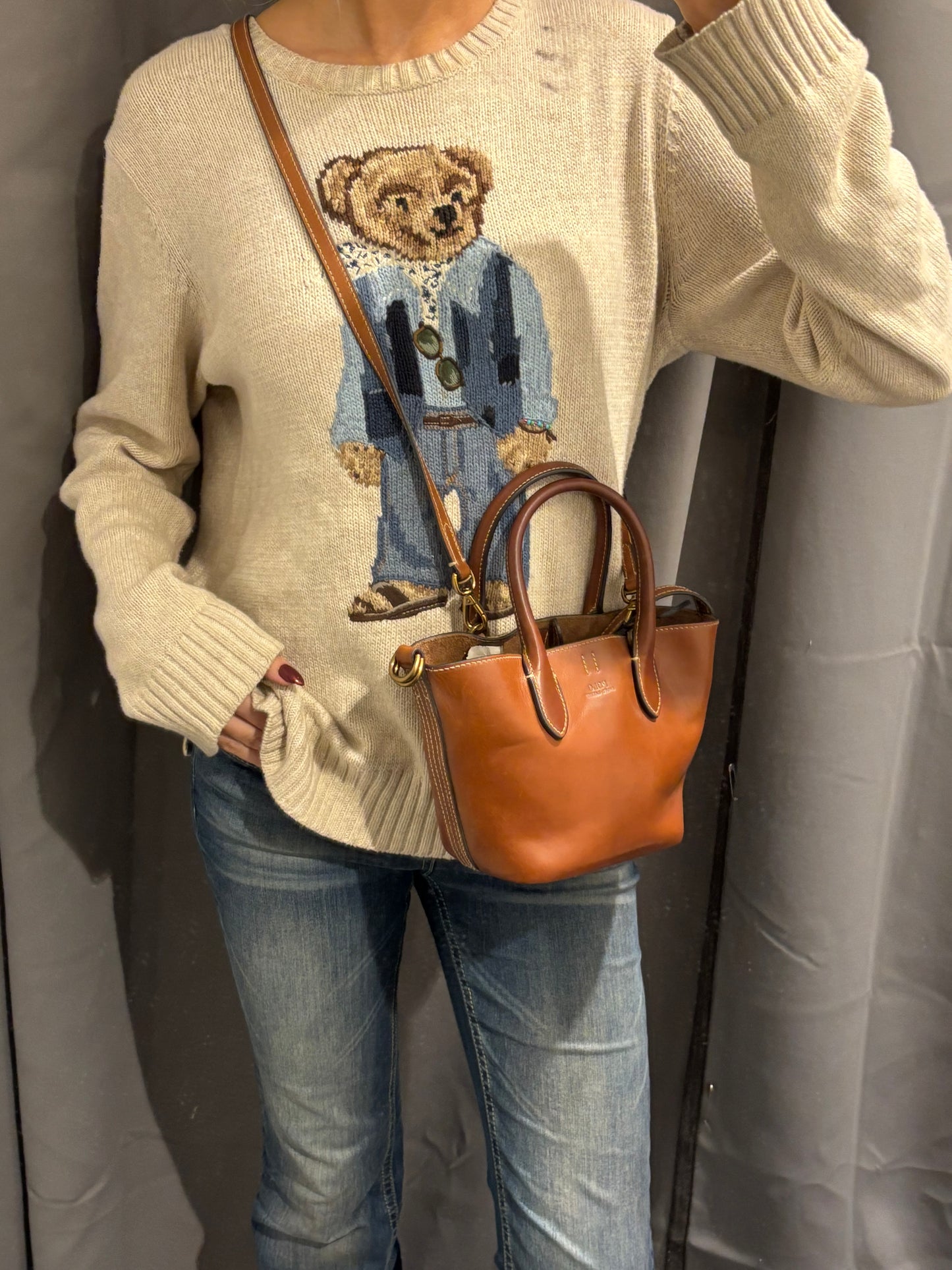 Polo Ralph Lauren Bucket Bag - Cognac Leather