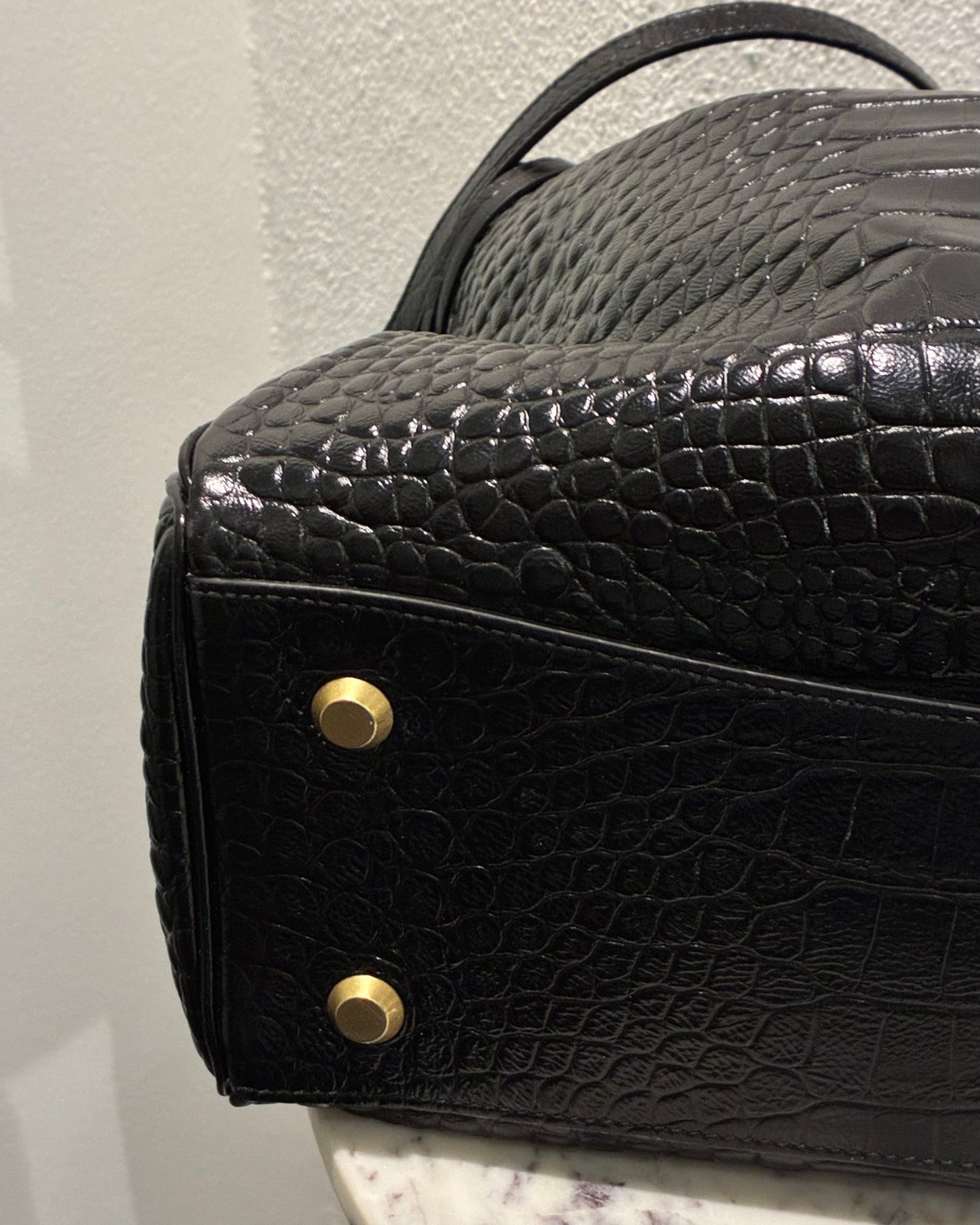 Balenciaga - Rodeo Croco Large Shoulderbag - Medinas Wardrobe