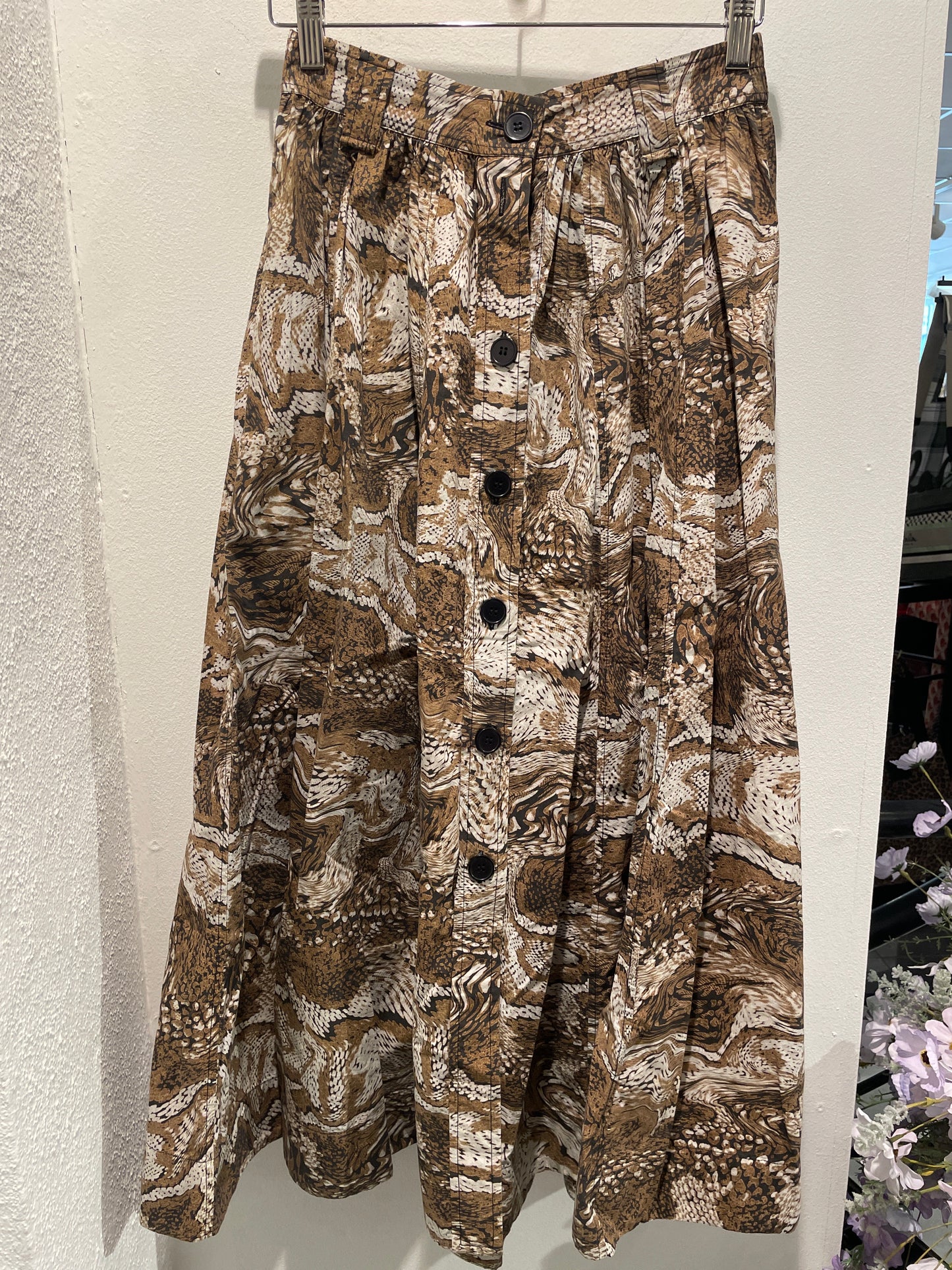 Ganni - botton-through skirt  S/M