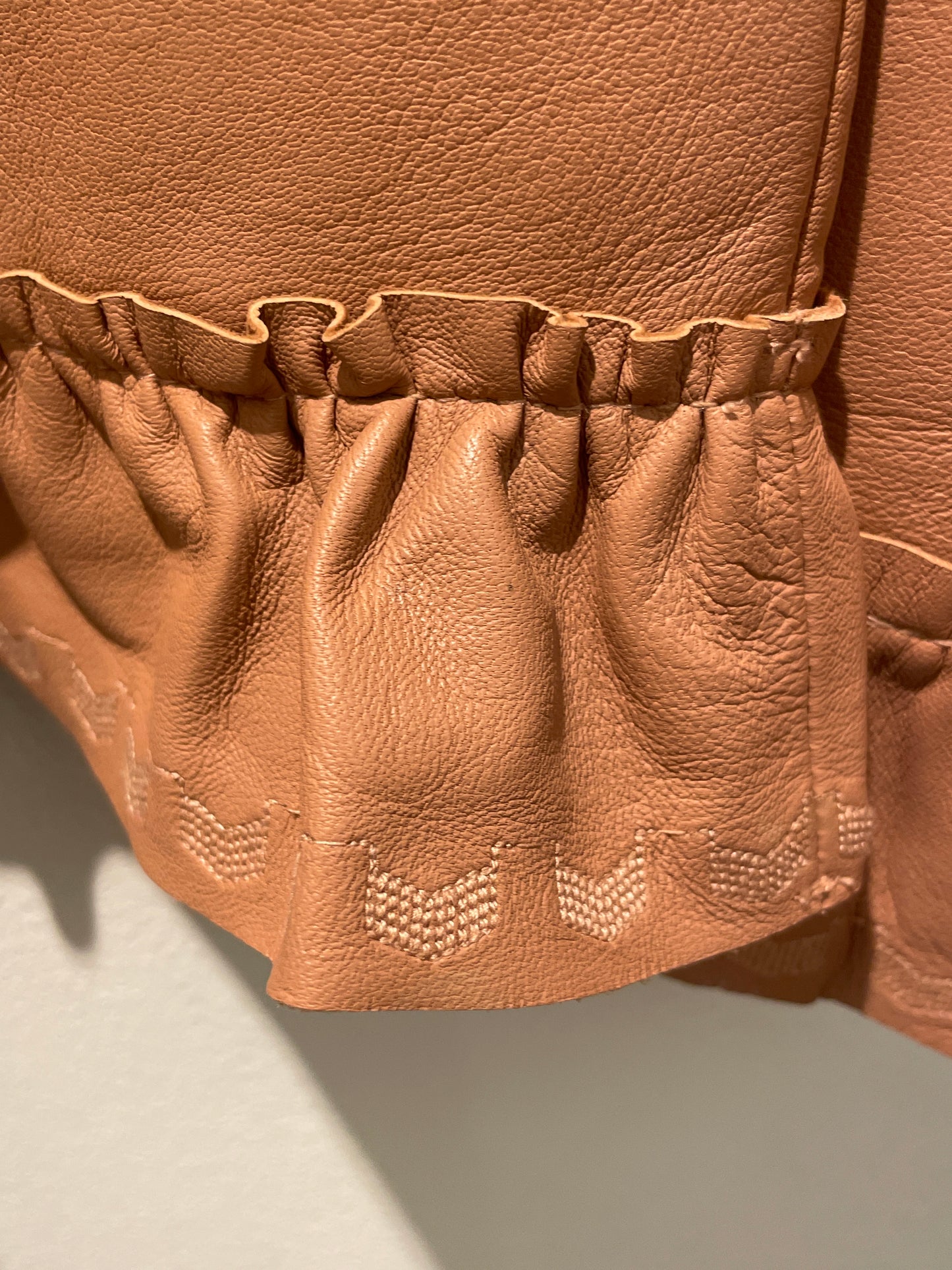 DAY Leather Blouse – Old Rose - EU40