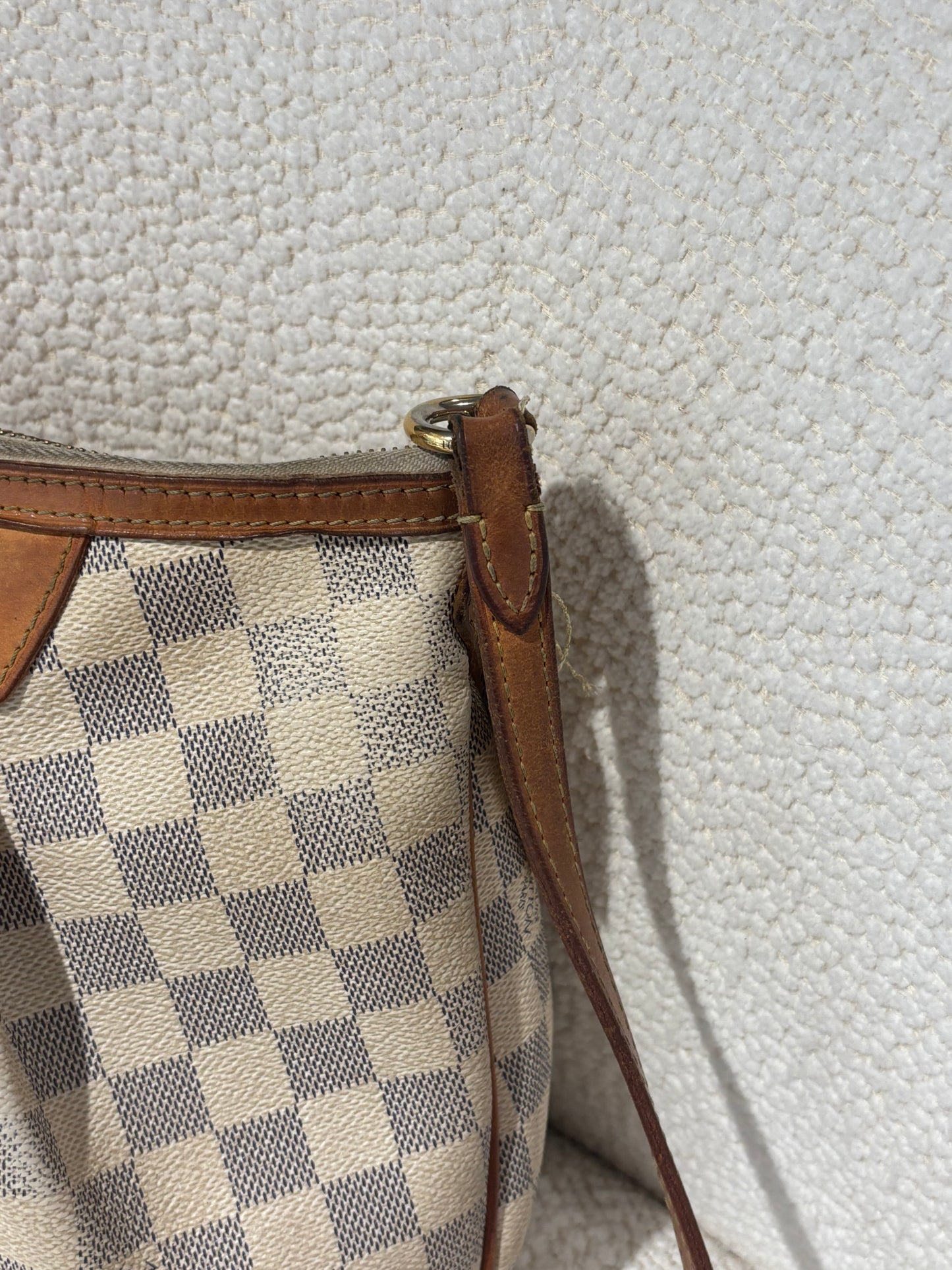 Louis Vuitton Siracusa PM Bag – Damier Azur Canvas & Leather Details