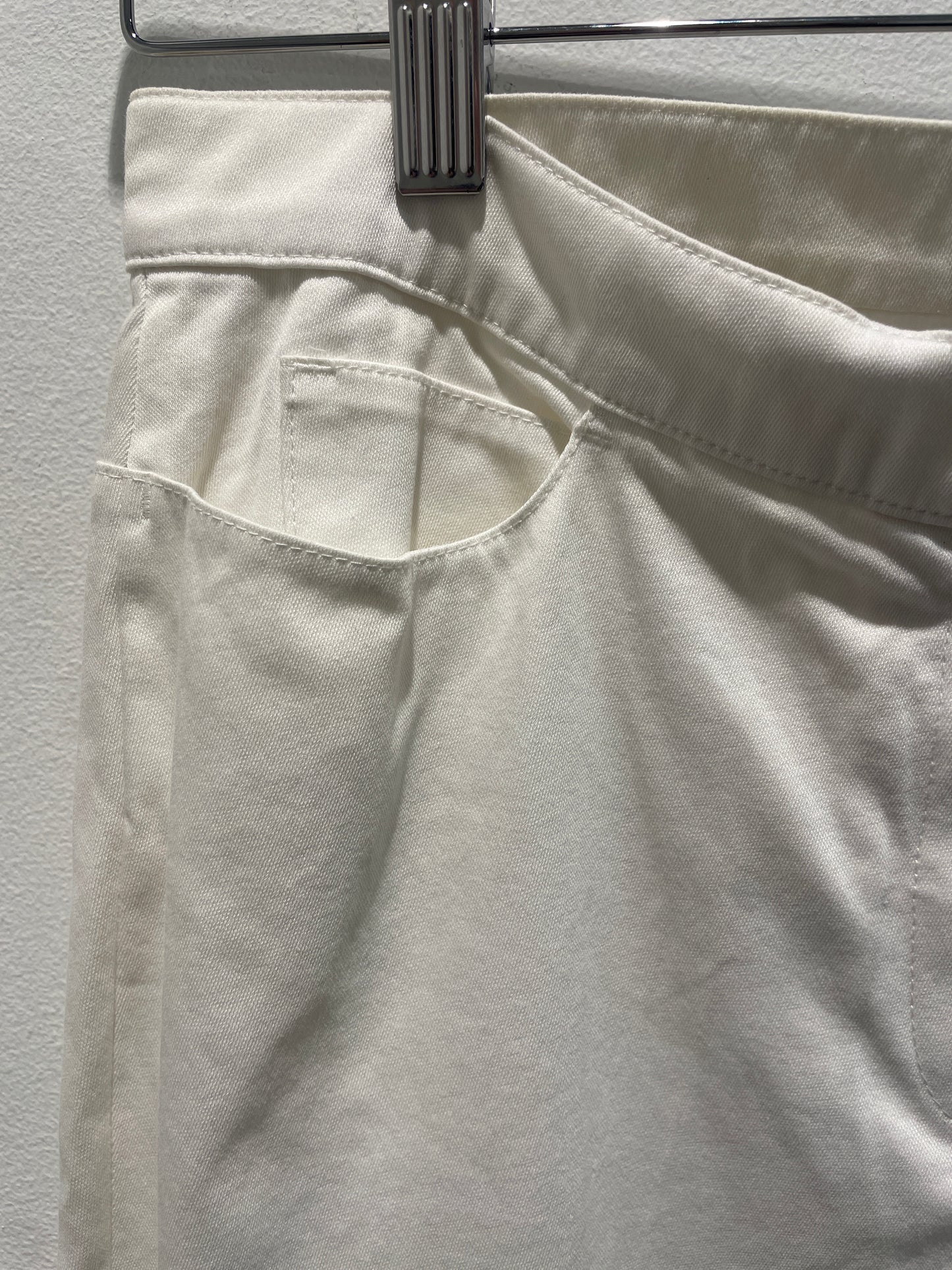 Chanel trousers  – white cotton - EU 36