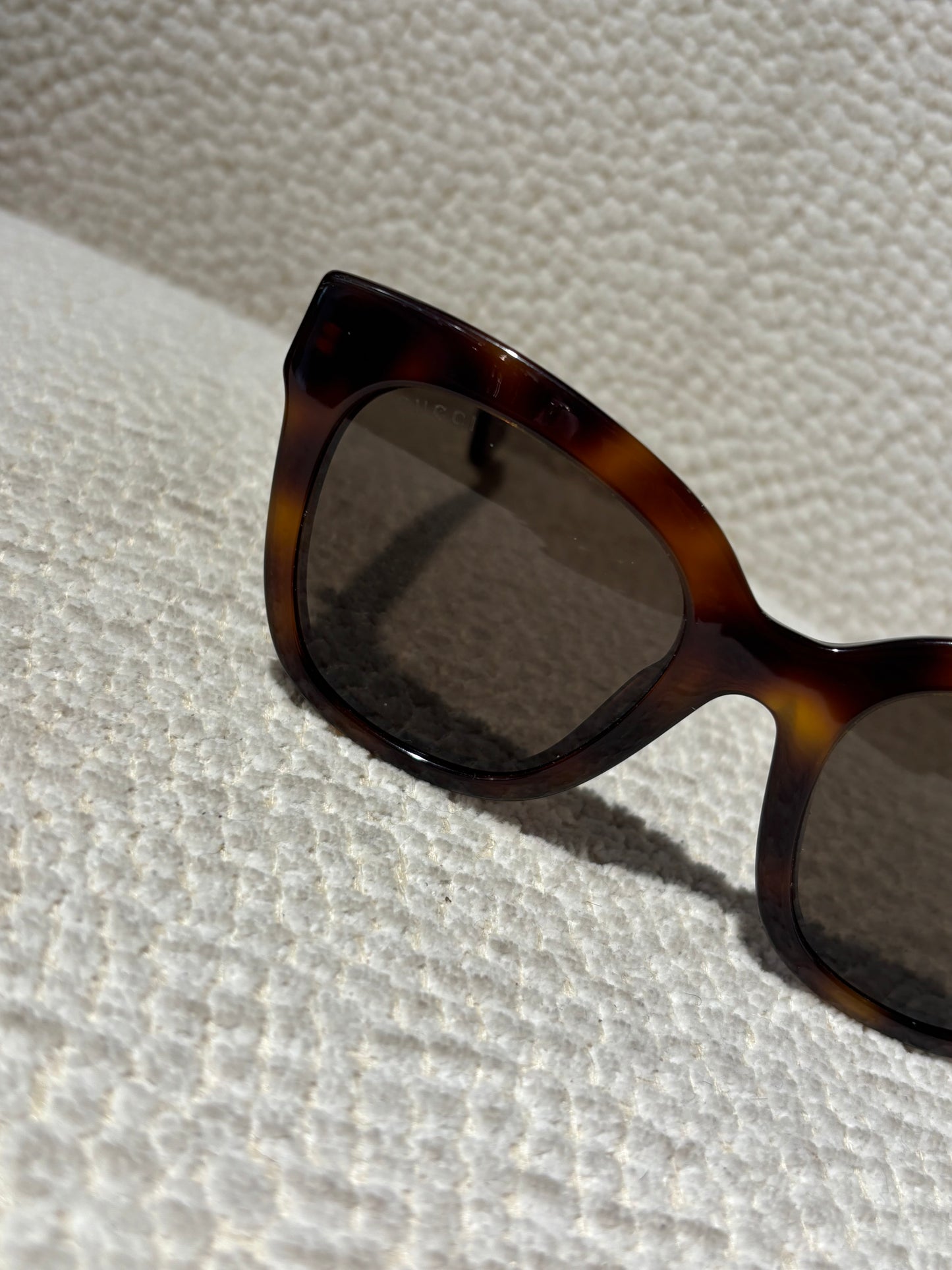 Gucci Sunglasses - Brown with Gold Logo