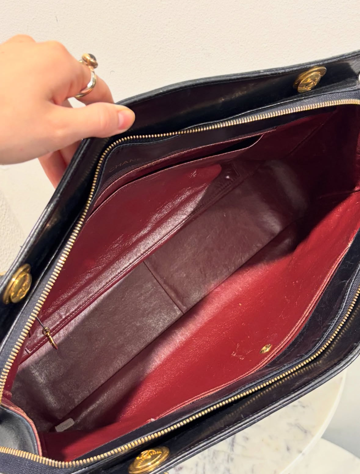 Chanel Vintage Tote - Black Lambskin & 24K Gold Hardware