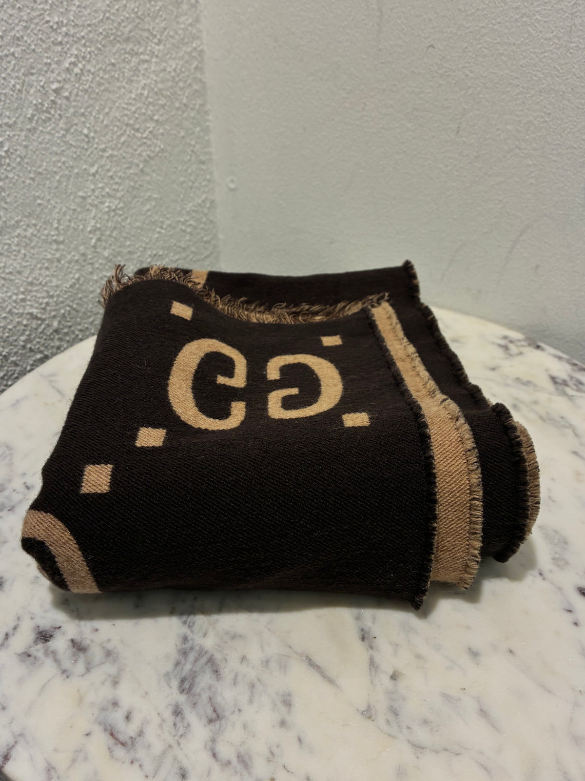 Gucci GG Scarf - Brown & Beige