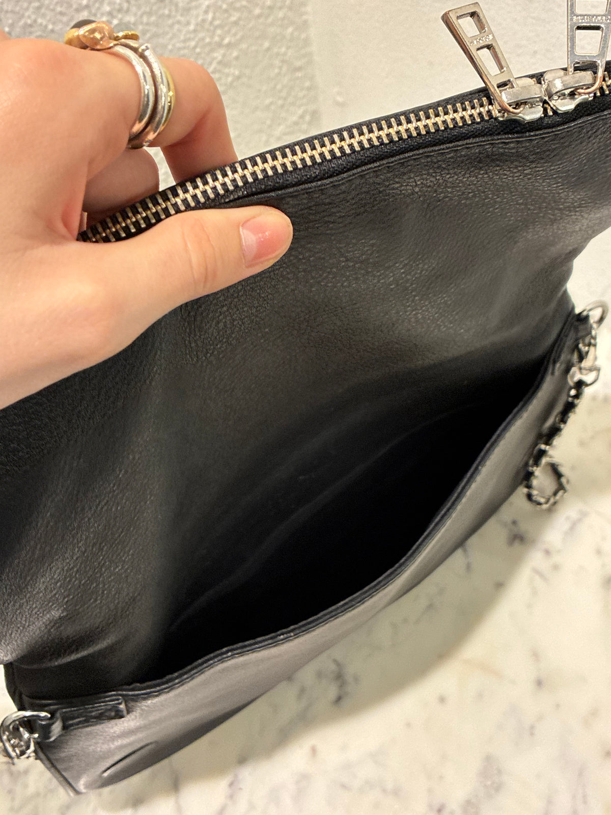 Zadig & Voltaire Bag - Black Leather & Silver Hardware