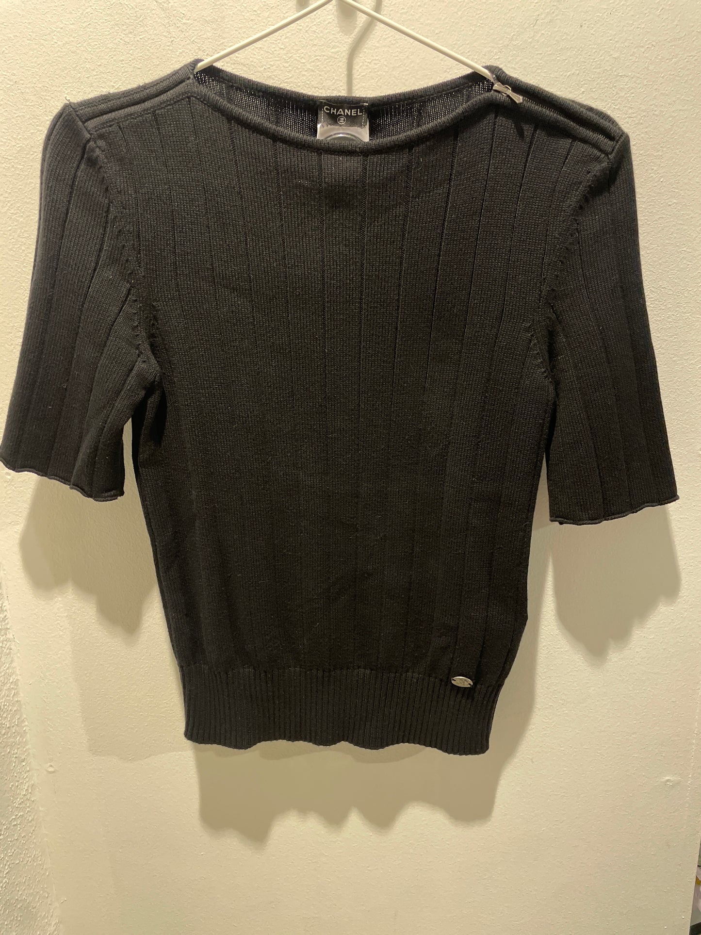 Chanel Tee – Cotton in Black - EU38
