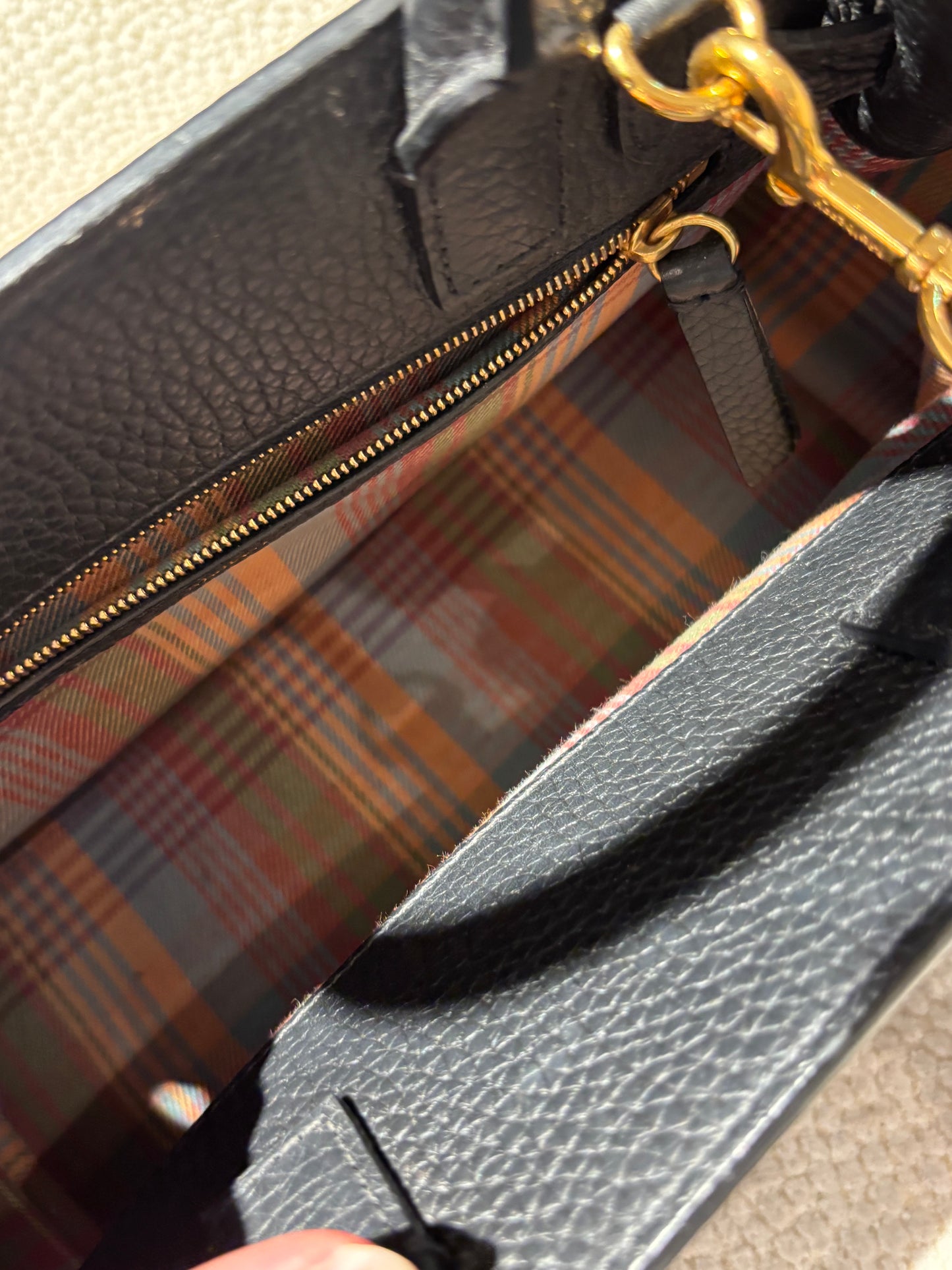 Mulberry Belted Bayswater Bag - Black Calfskin & Gold Hardware