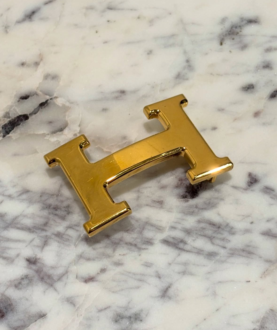 Hermès Belt – Reversible Leather in Black & Orange - Size 85