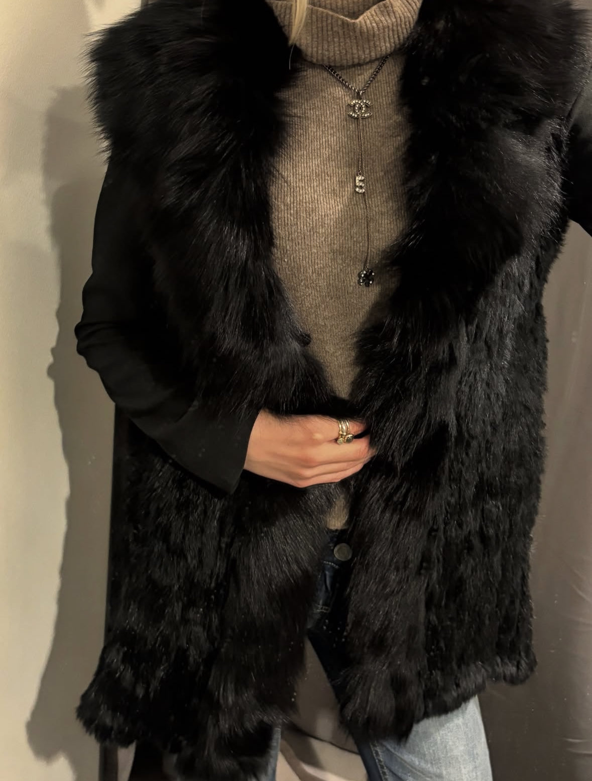 Catch Me Fur Vest - Rabbit & Fox - Size S-L