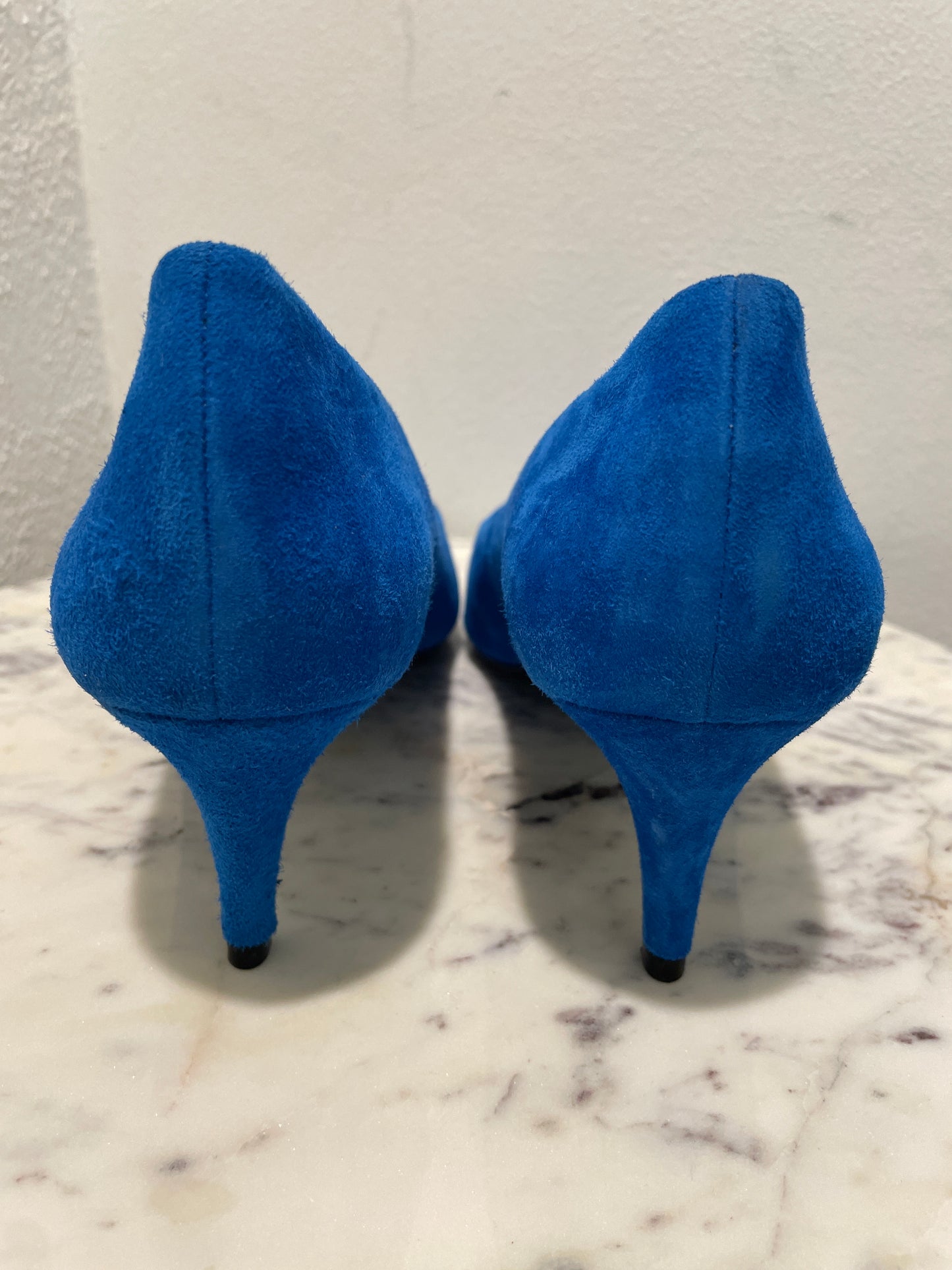 Malene Birger - Brand new Blue Suede Pointed-Toe Pumps – 39,5