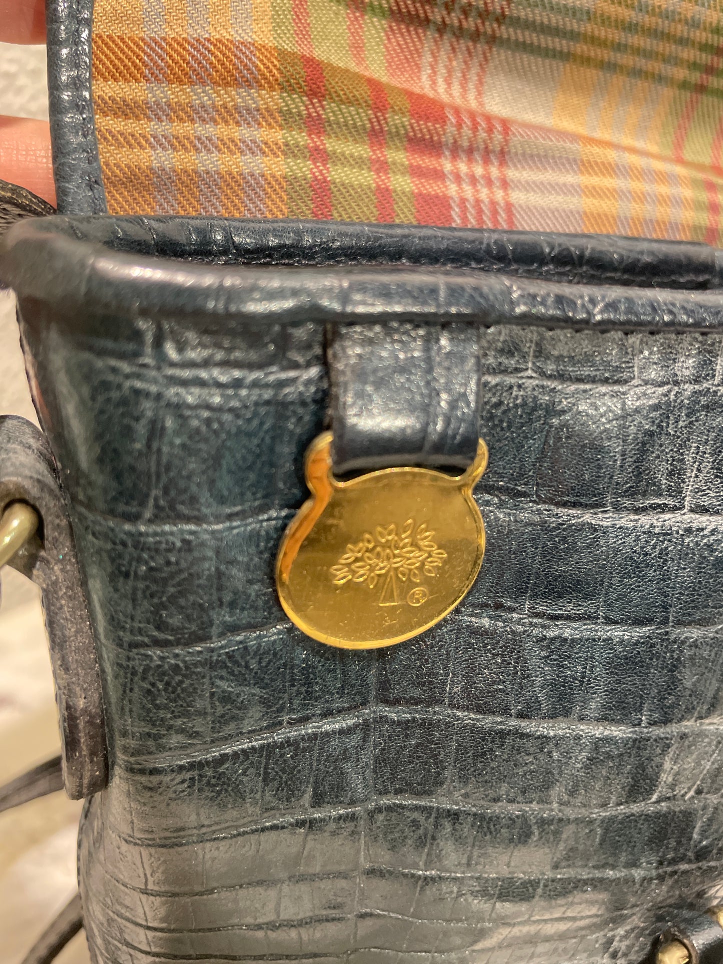 Mulberry - Navy/Teal Blue Binocular Bag