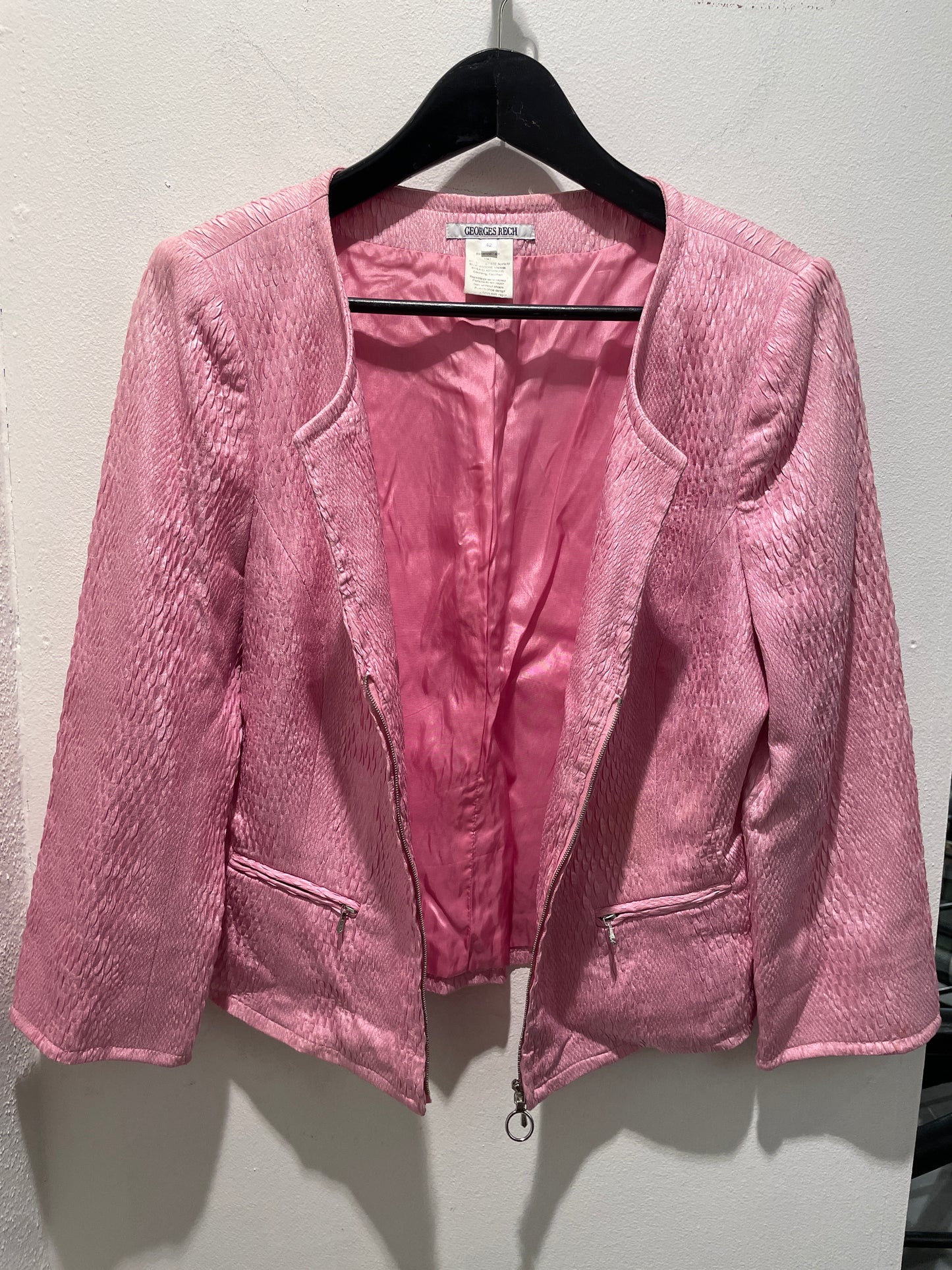 Georges Rech – Exclusive Pink Textured Jacket - EU40