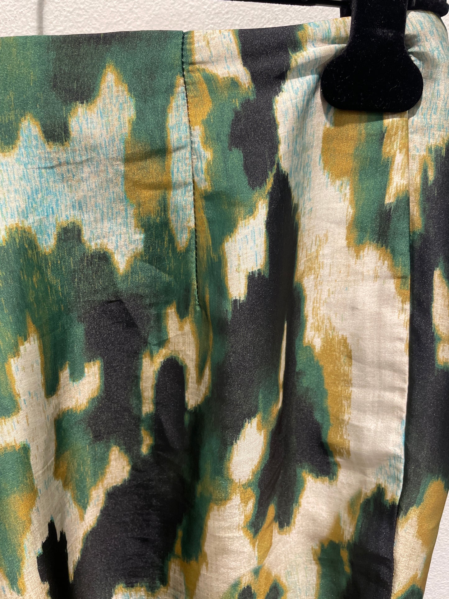 Zara - "Silk"pants - green - S - Medinas Wardrobe