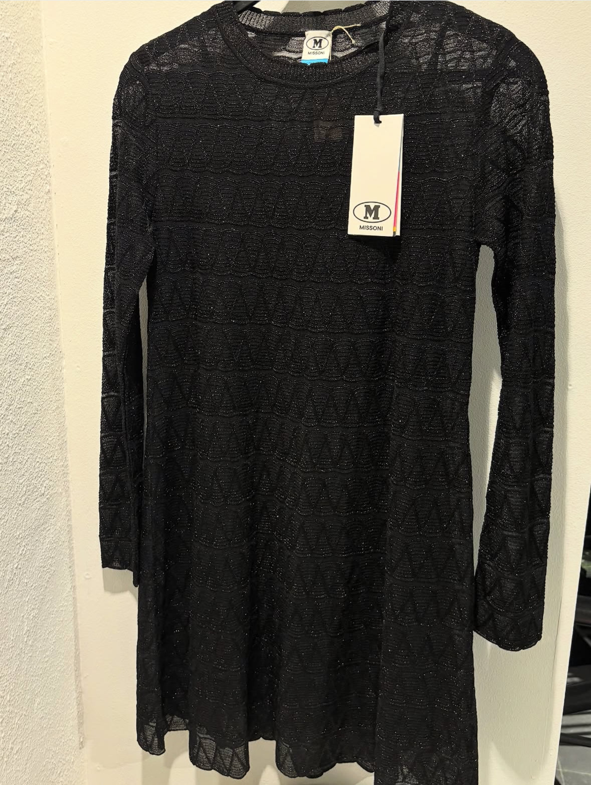 Missoni Dress – Black with Monogram - EU 38