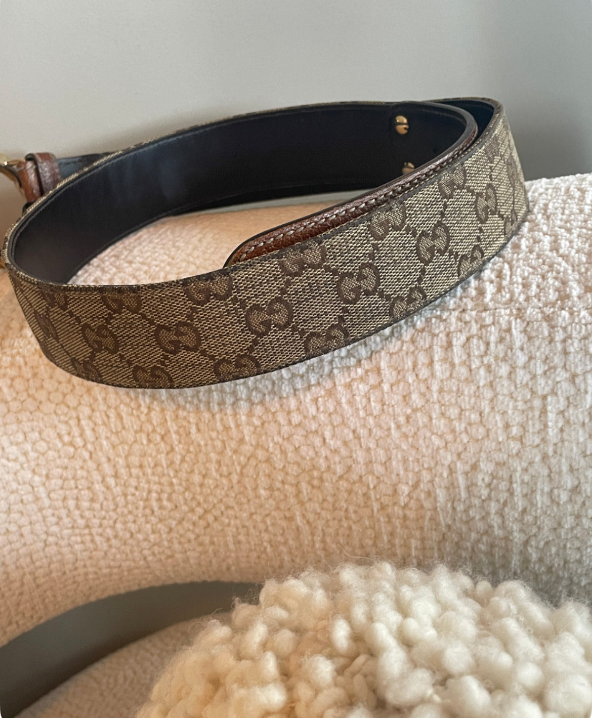 Gucci - Bambus logo bælte - 90
