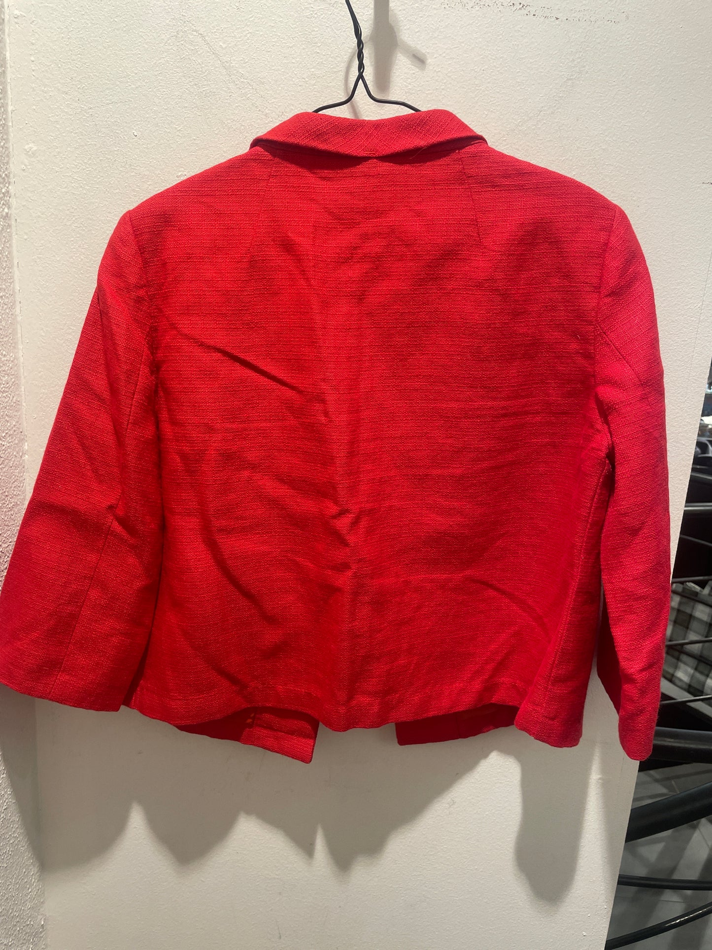 R.E.D Valentino jacket – Red cropped jacket with unique texture - IT48 / EU42/44