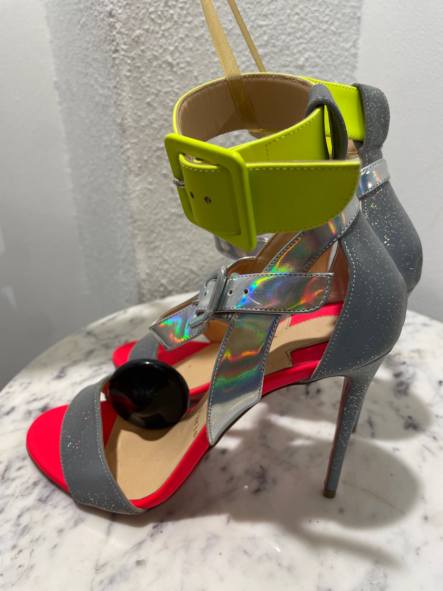 Turn Heads: Christian Louboutin Multipot 100 Sandals - 38