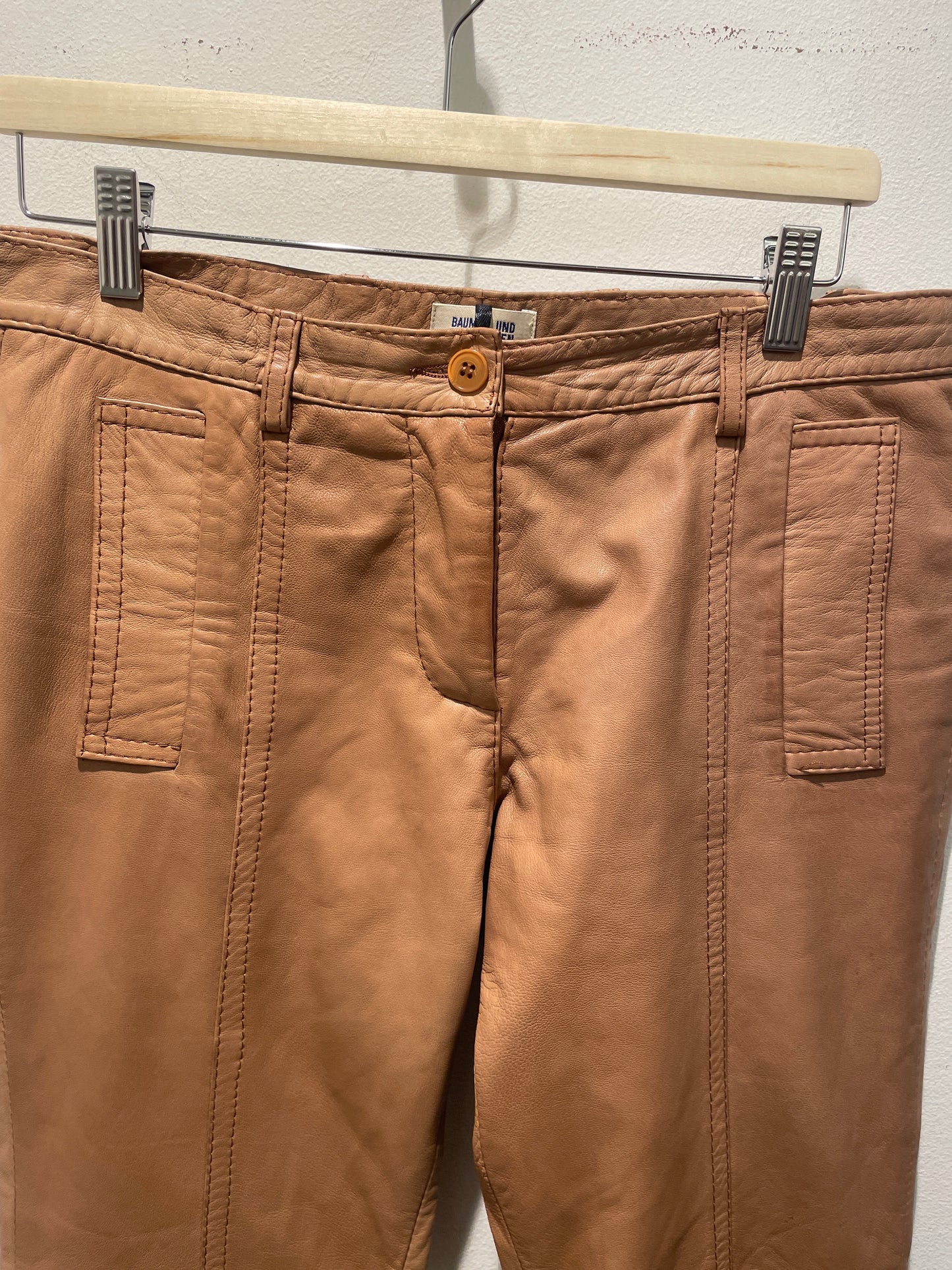Baum und Pferdgarten - Soft Leather Trousers – Camel - EU40