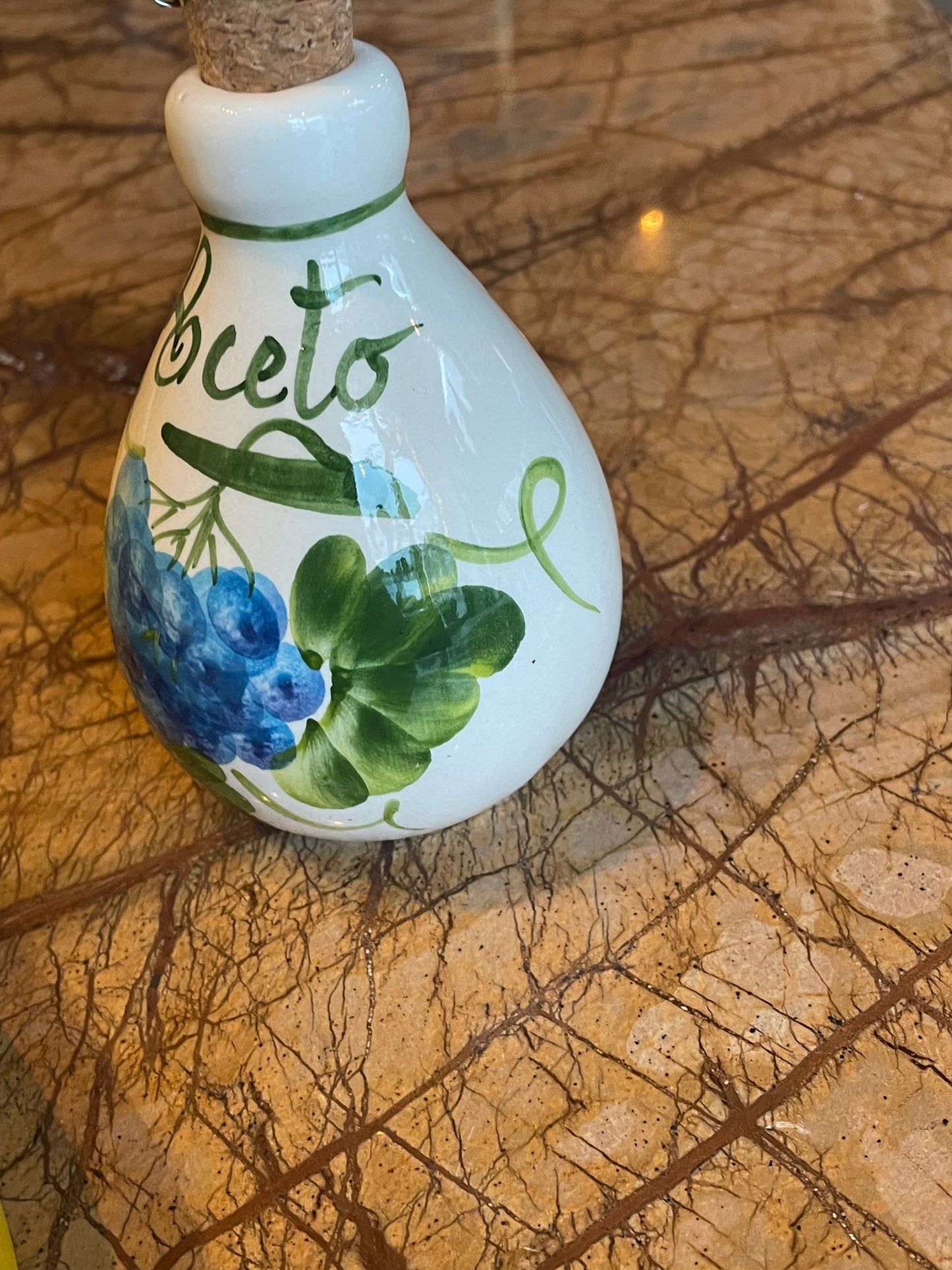 Lille olieflaske - Italiensk porcelæn