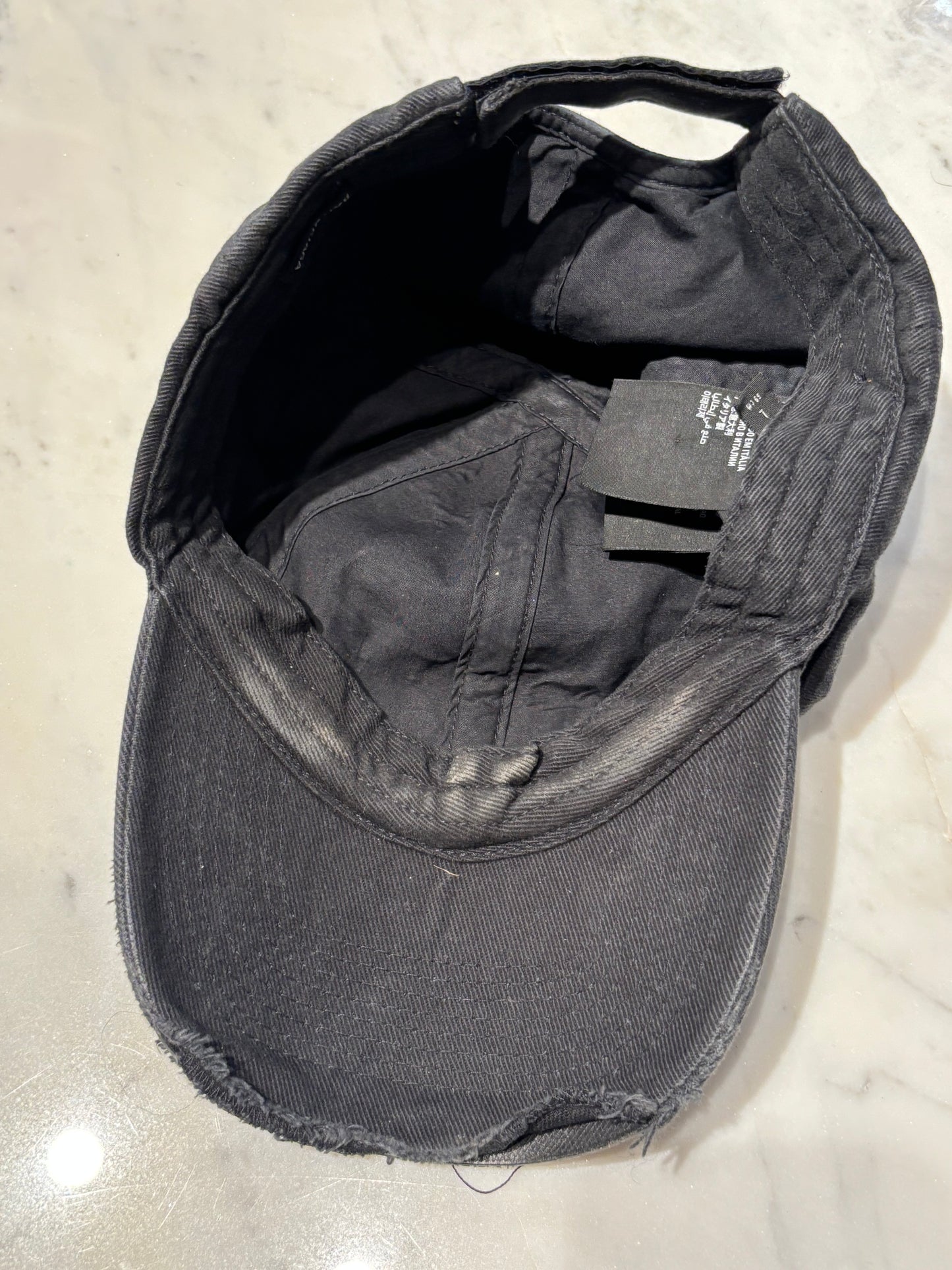 Balenciaga - Logo Cap - Black Vintage - Medinas Wardrobe