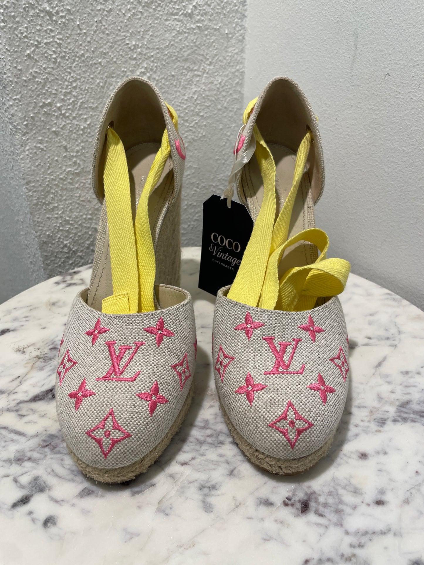 Louis Vuitton Starboard Canvas Monogram Wedge Espadrilles – Vibrant Summer Edition - 40
