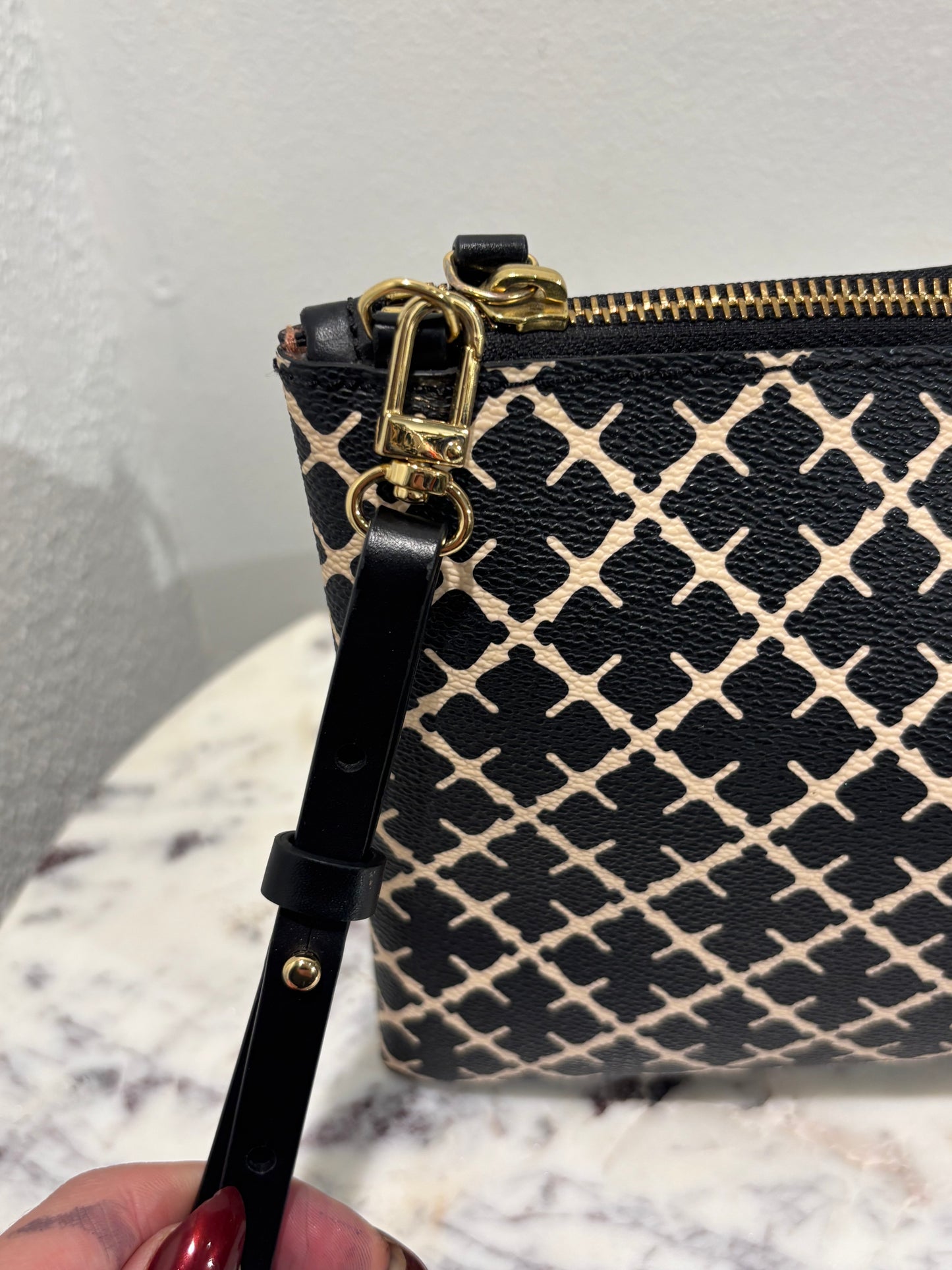 Malene Birger - Shoulder Bag  - Black Monogram - Medinas Wardrobe