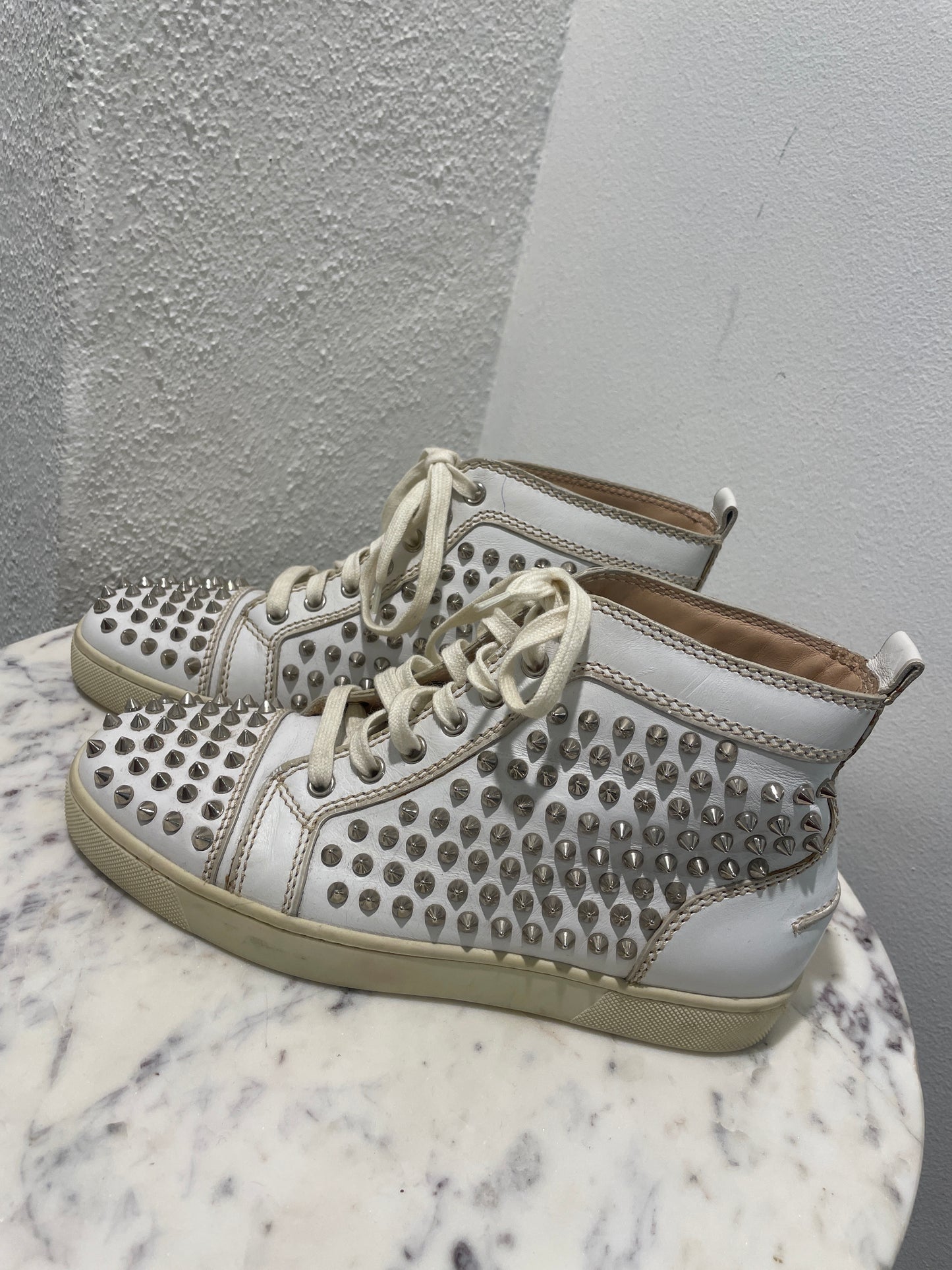 Christian Louboutin - Louis "Loubi in the Sky" High-Top Sneakers - 38