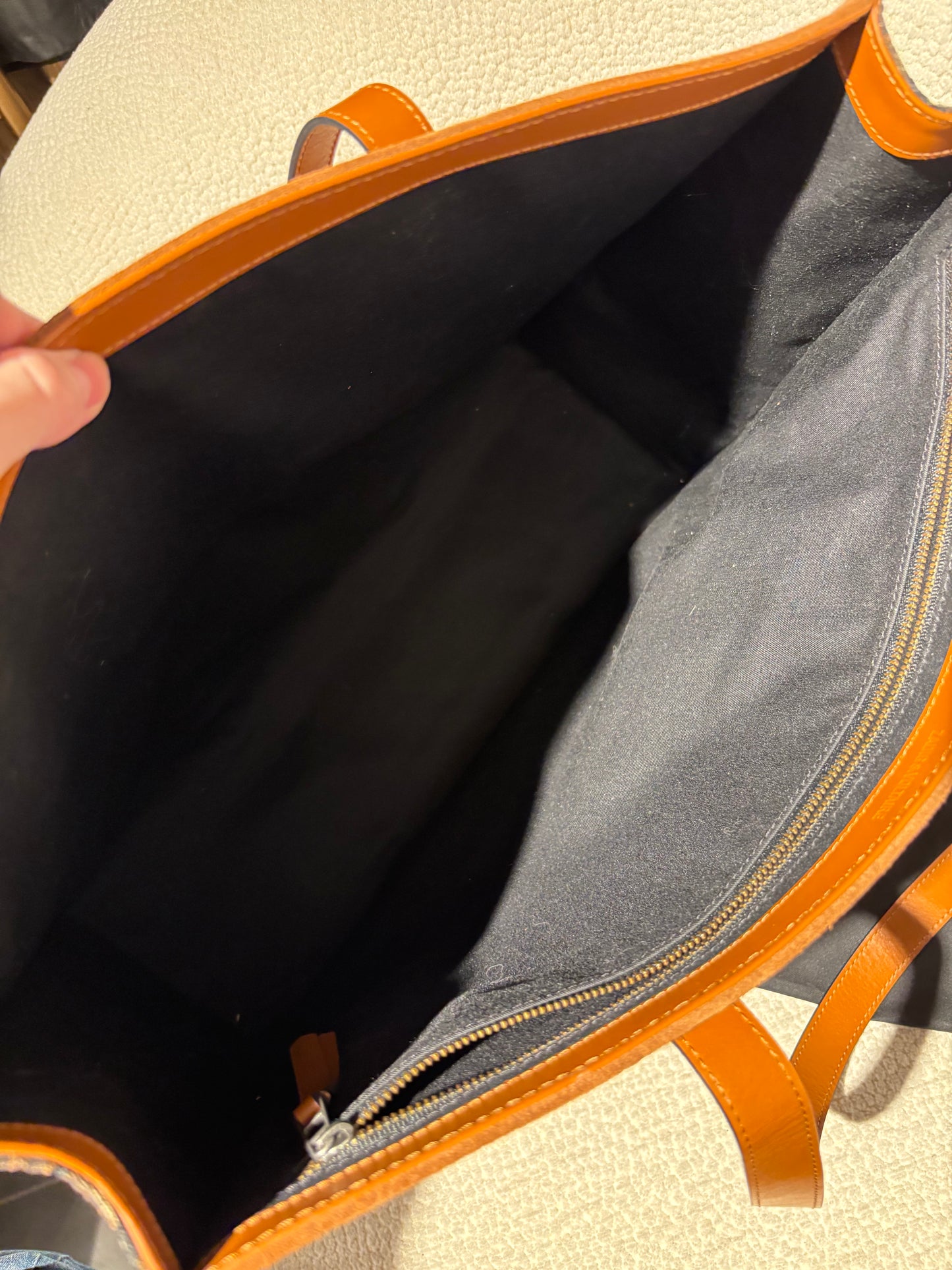 Zadig & Voltaire Tote - Cognac Leather & Suede