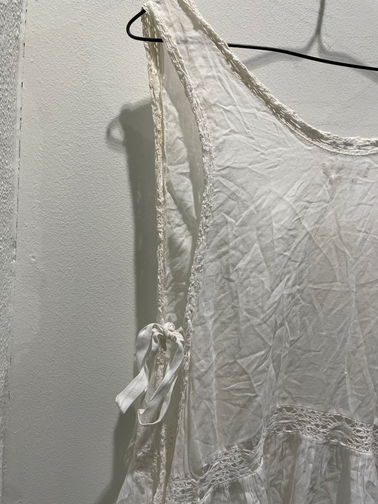Isabel Marant Etoile - White dress w. laces - XS Oversized - Medinas Wardrobe