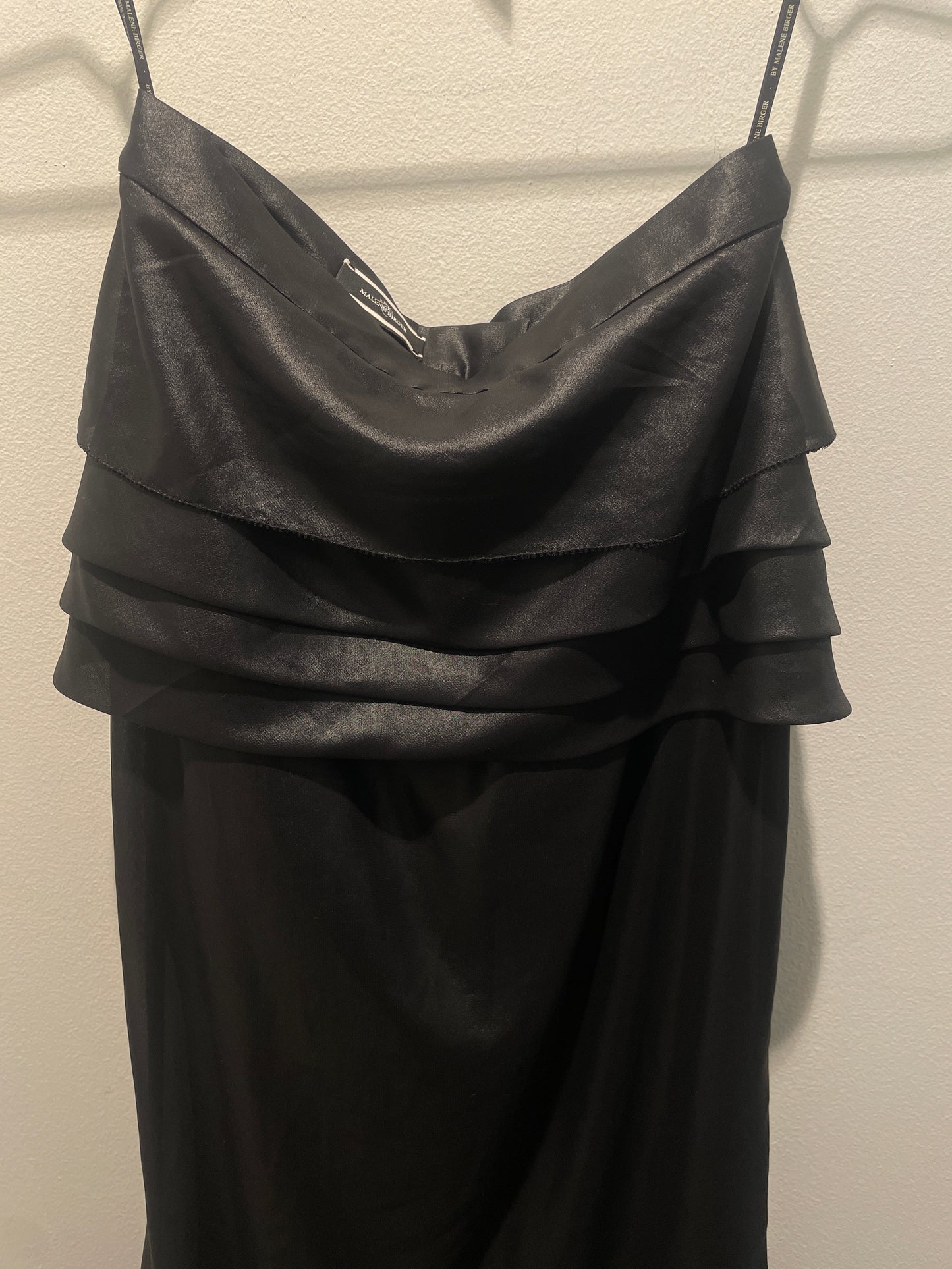 Malene Birger Dress  - strapless Long Black  - S - Medinas Wardrobe
