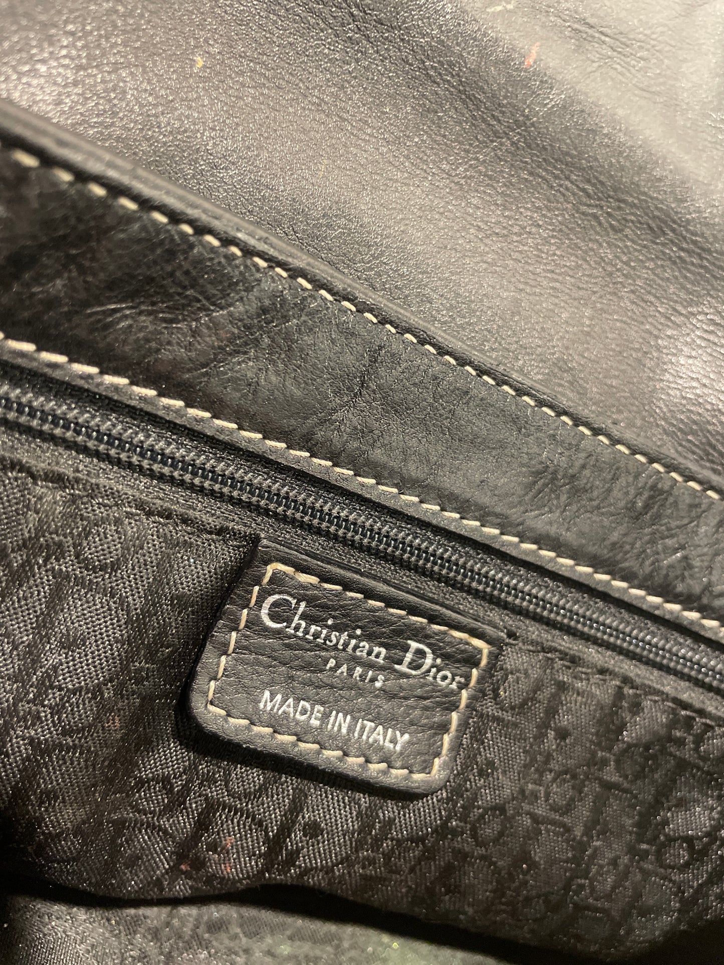 Christian Dior Vintage Leather St. Germain Flap Bag