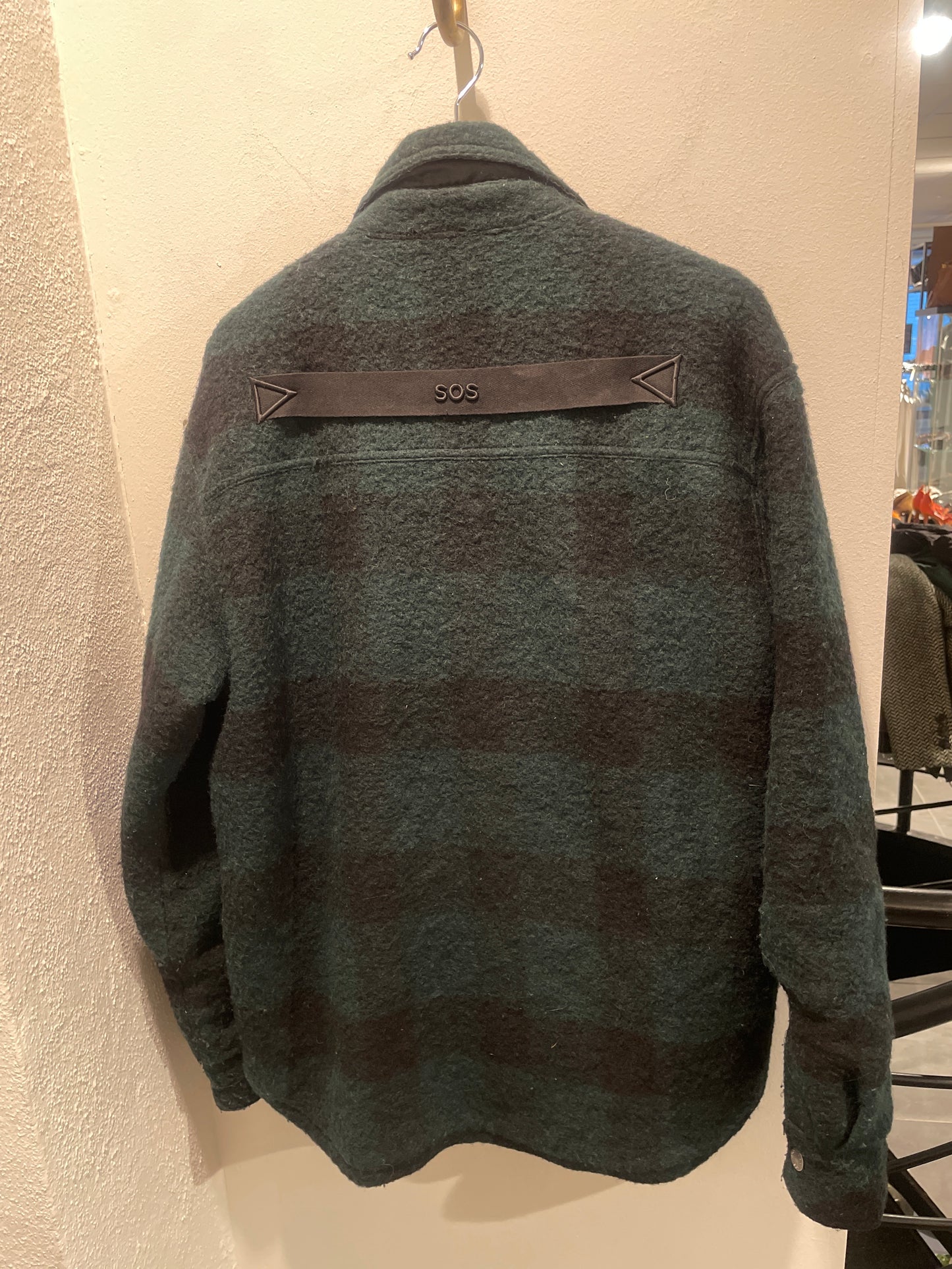 SOS - Wool Thermal jacket - Forest Green / Black - Medinas Wardrobe
