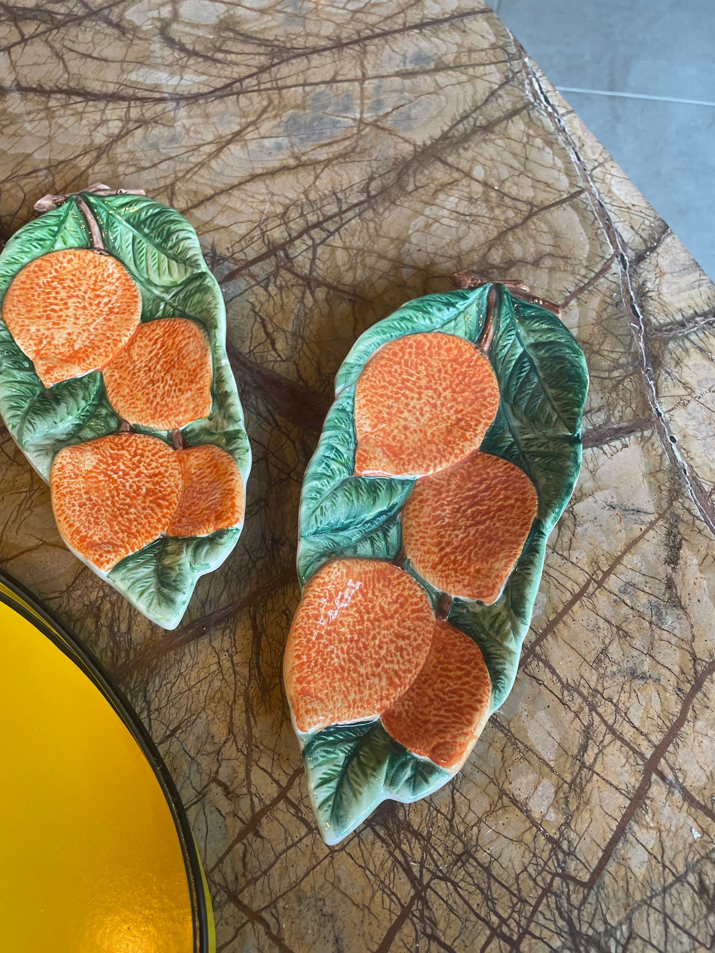 Orange Citrus fad - Italiensk porcelæn