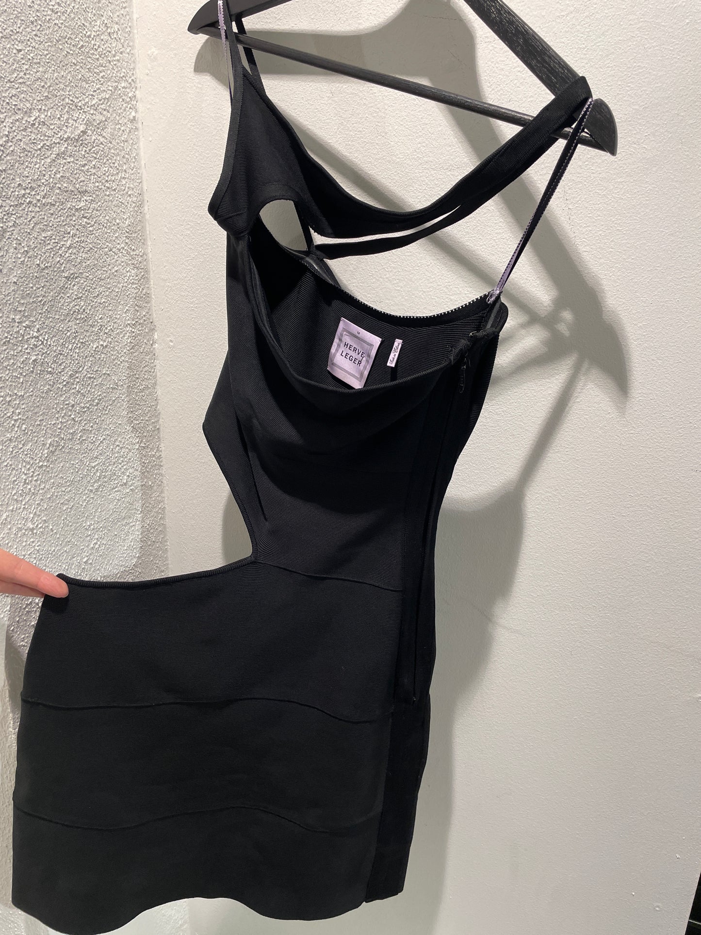 Herve Leger - Black Dress - M - Medinas Wardrobe