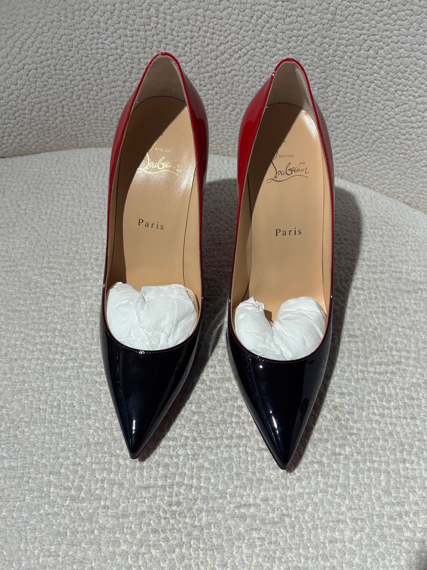 Christian Louboutin Heels – Glossy Ombré effect with Red Soles - EU 40