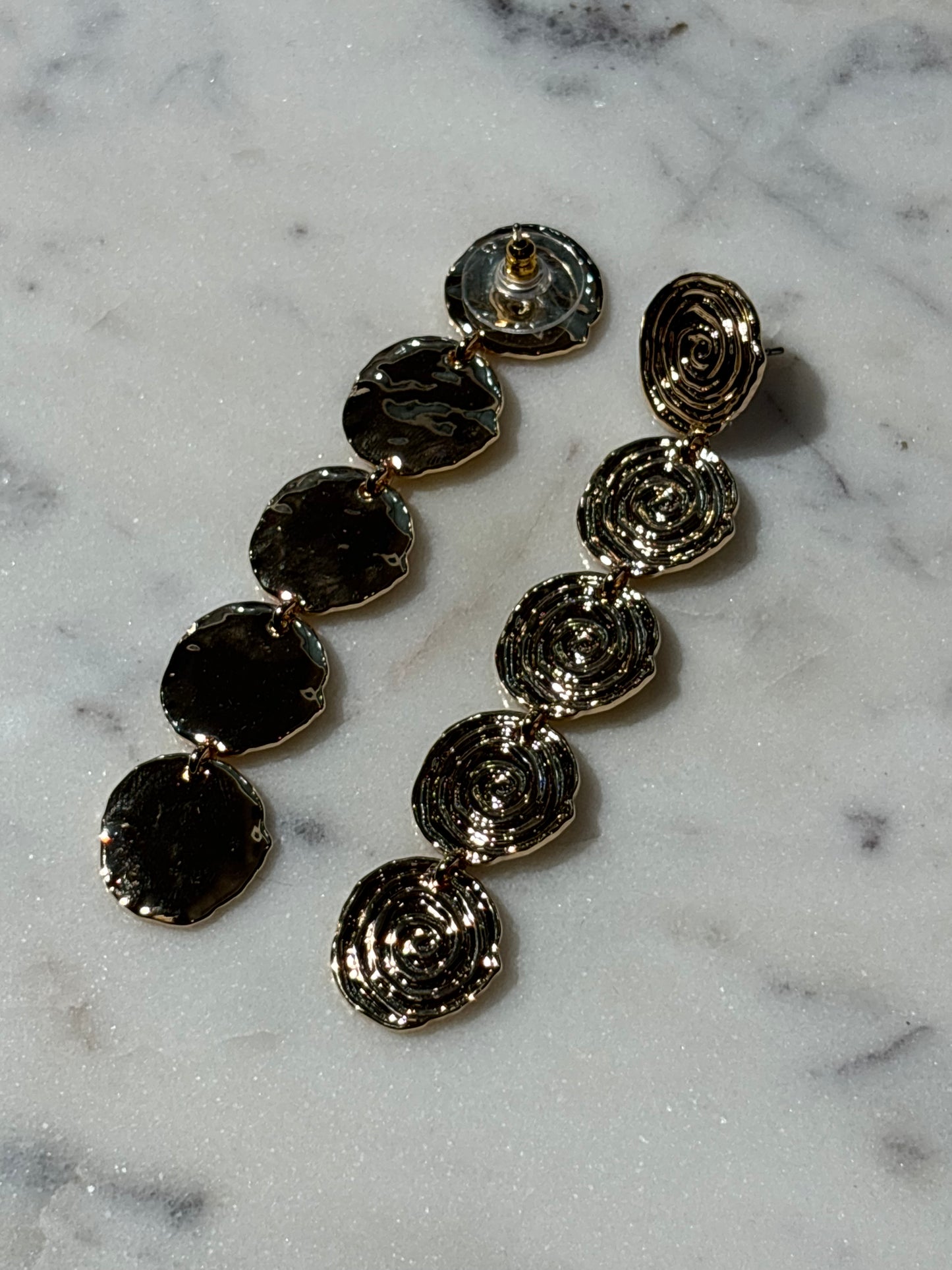 Pilgrim - Earrings - Gold Swirls - Medinas Wardrobe
